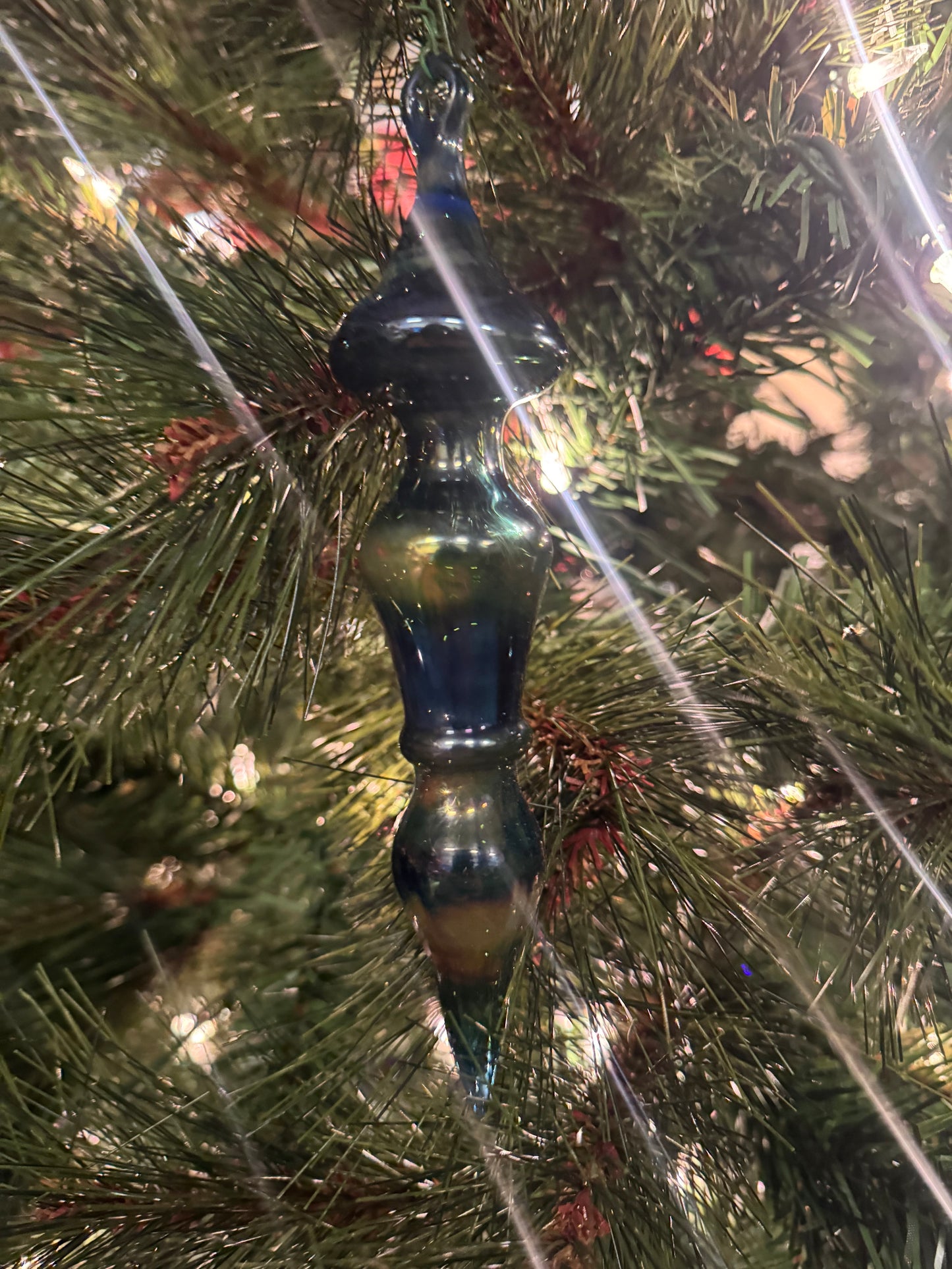 Glass Ornament Cobalt Blue