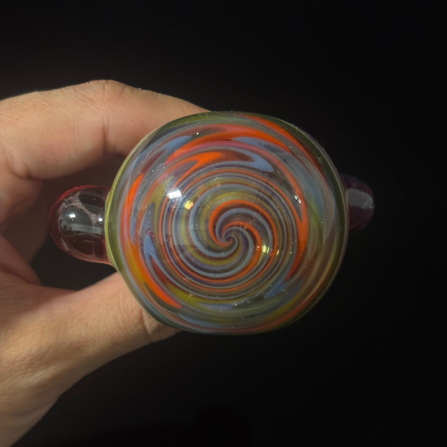 Full Linework Switchback Honeycomb Glass Pipe, Heady Hand Blown