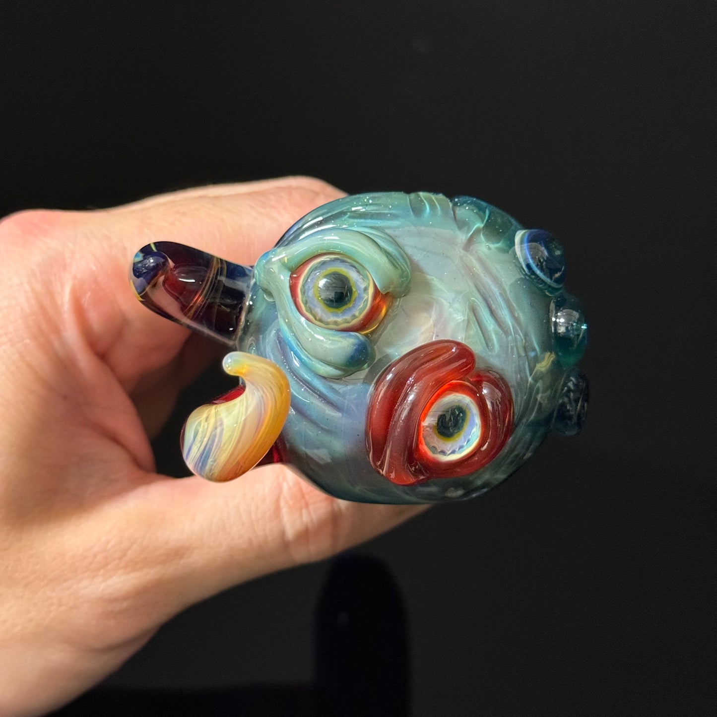 Eyeball Monster Glass Heady Pipe Hand Blown