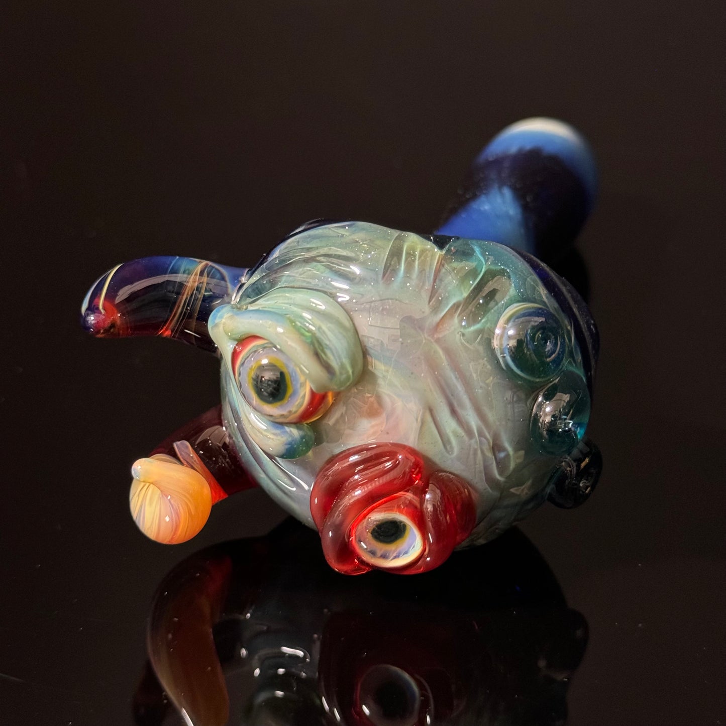 Eyeball Monster Glass Heady Pipe Hand Blown