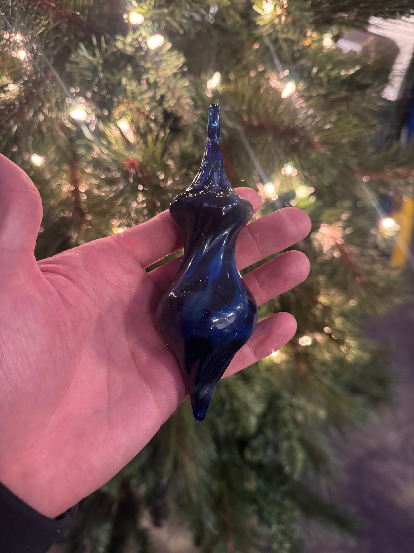 Glass Ornament Cobalt Blue