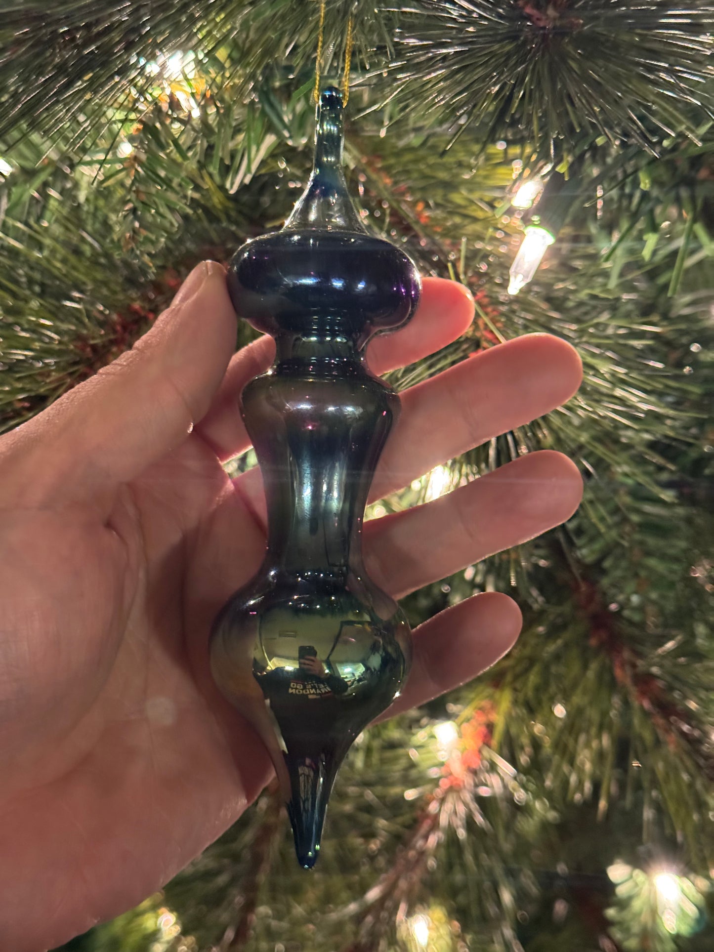 Glass Ornament Cobalt Blue