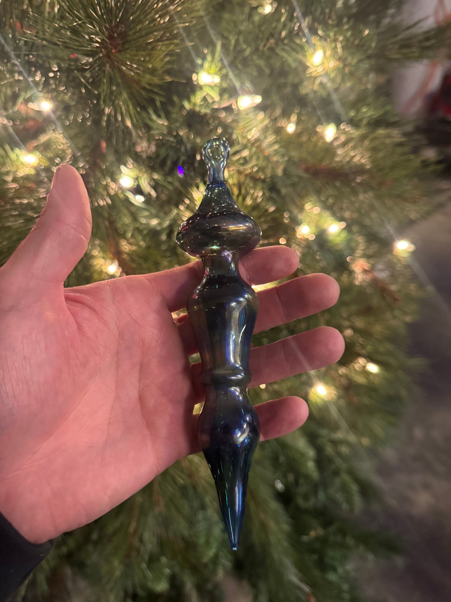 Glass Ornament Cobalt Blue