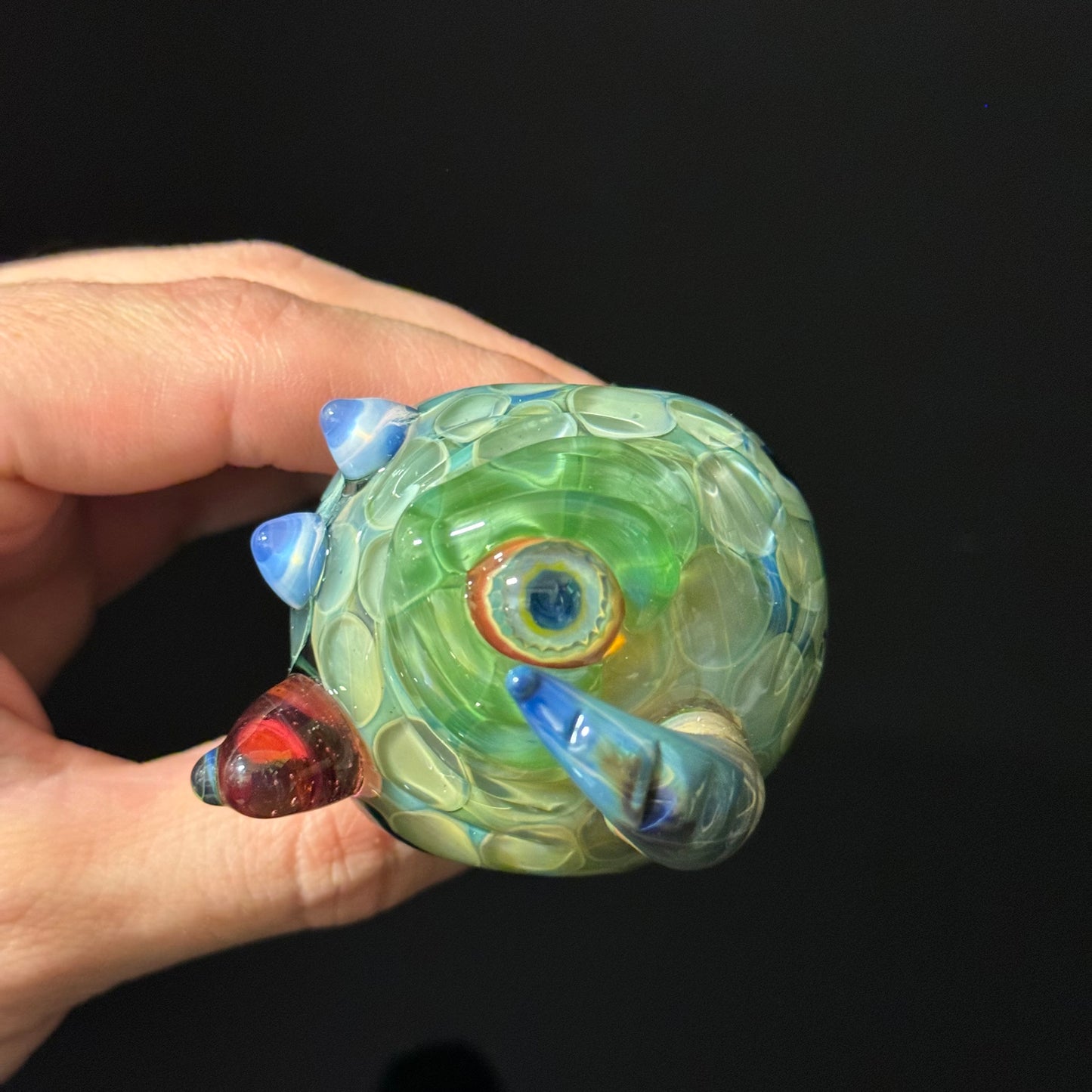 Eyeball Monster Glass Heady Pipe Hand Blown