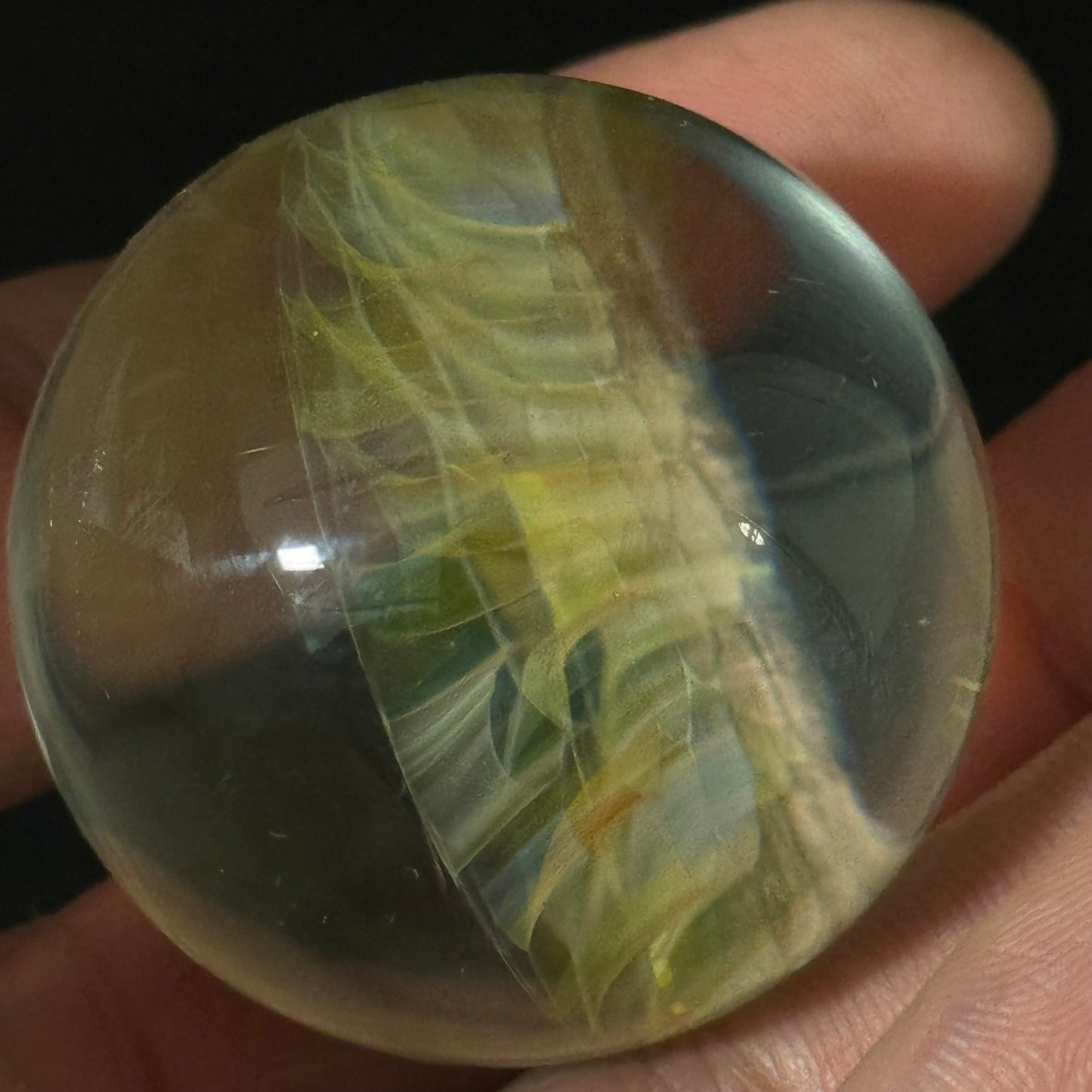 Honeycomb Glass Marble Hand Made