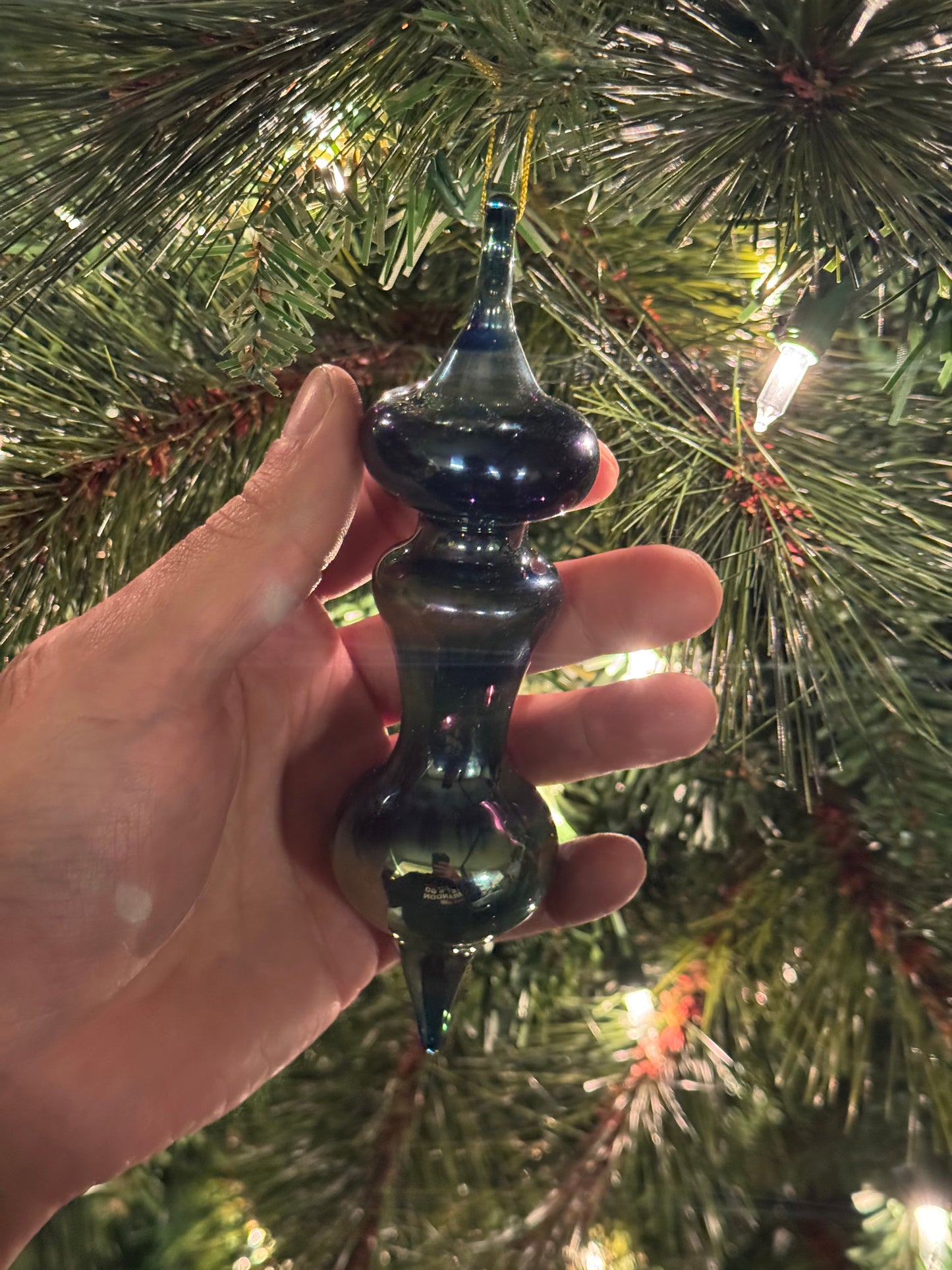 Glass Ornament Cobalt Blue
