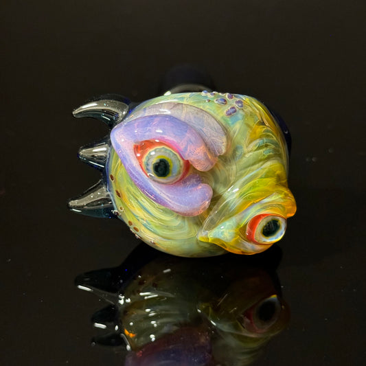 Eyeball Monster Glass Heady Pipe Hand Blown