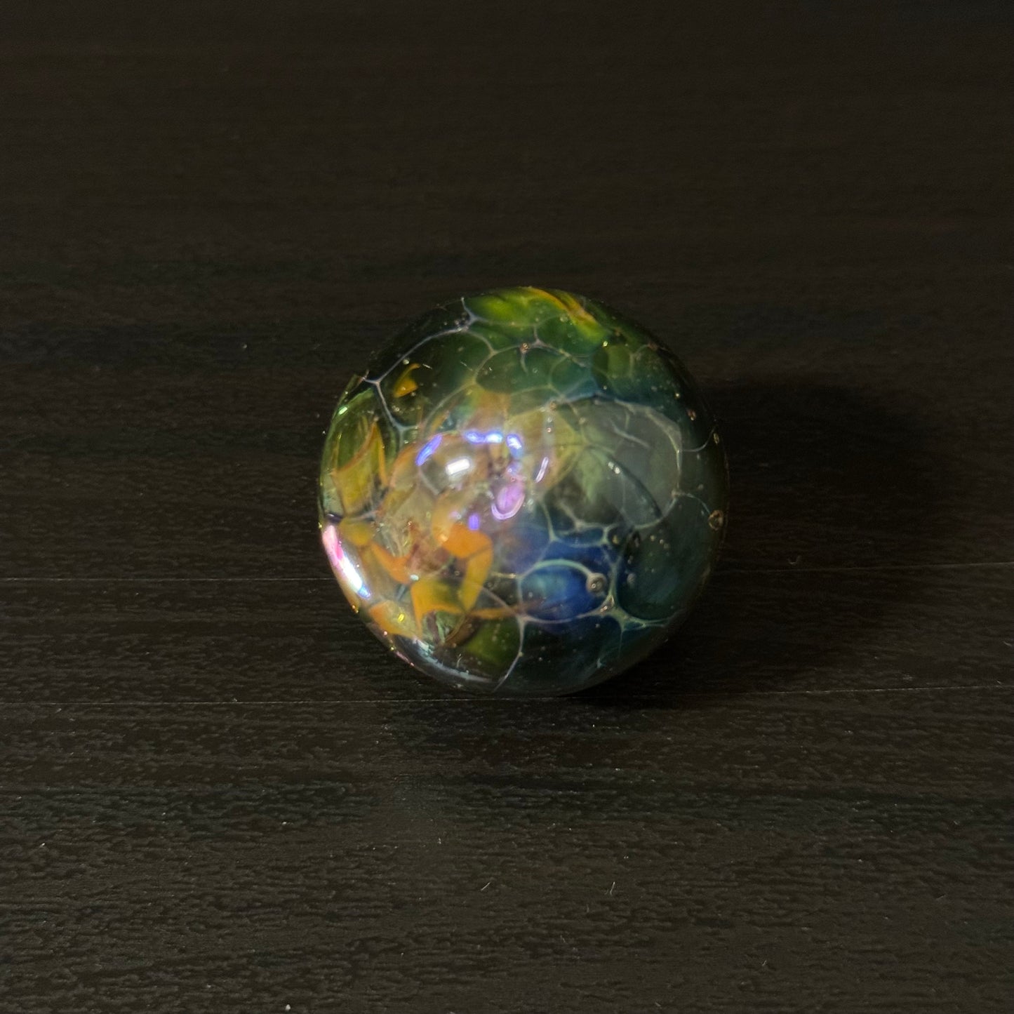 Space Galactic Vortex Glass Marble Hand Made