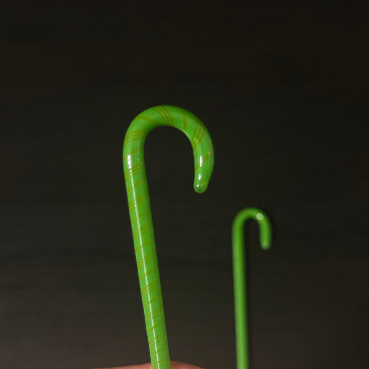 Candy Cane Glass Ornament