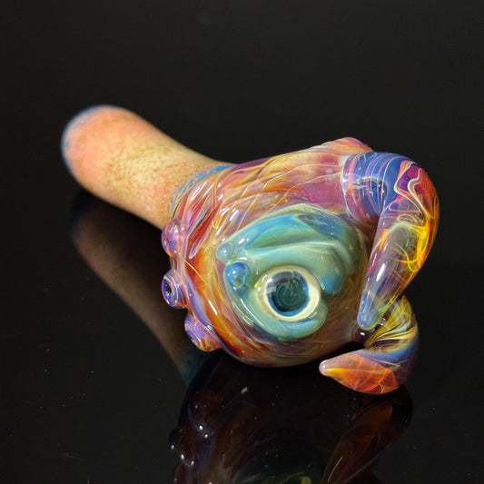 Eyeball Monster Glass Heady Pipe Hand Blown