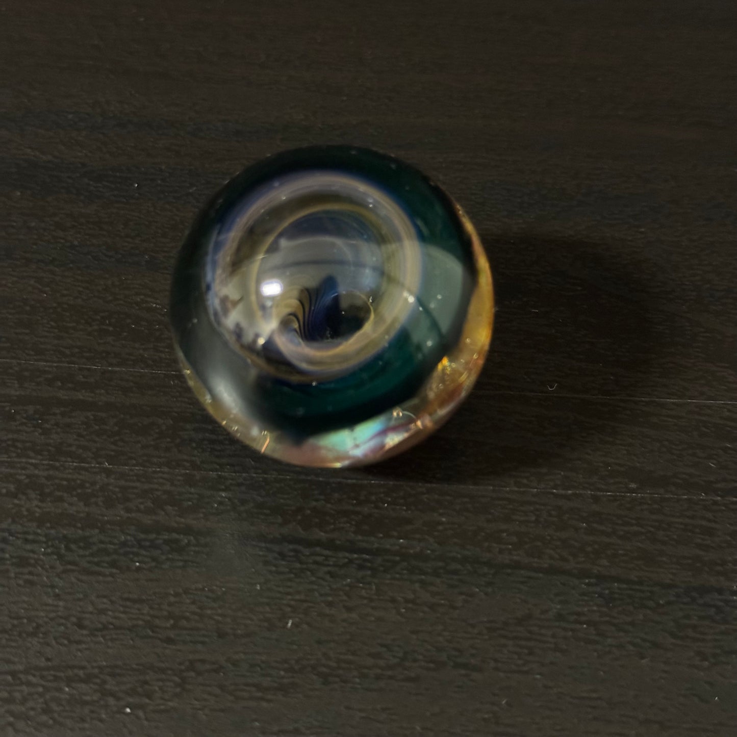 Space Galactic Vortex Glass Marble Hand Made