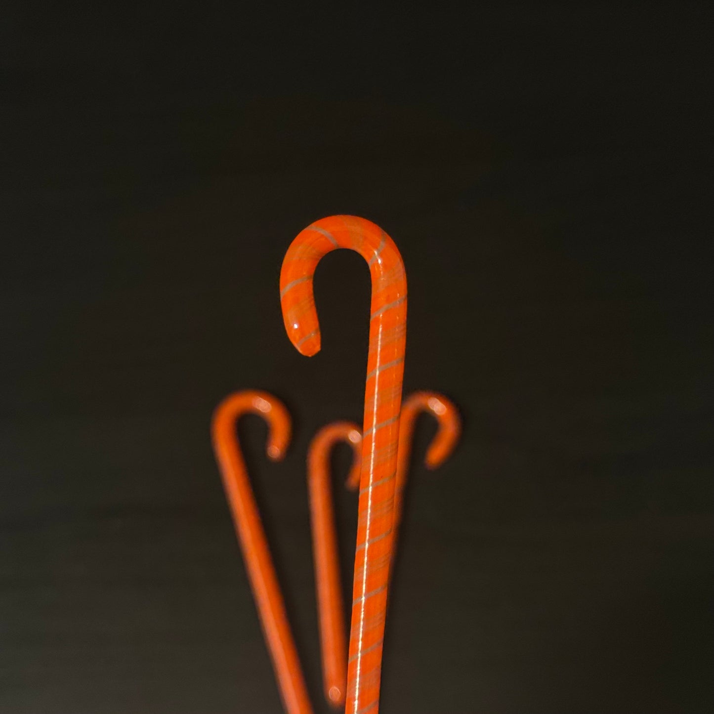 Candy Cane Glass Ornament