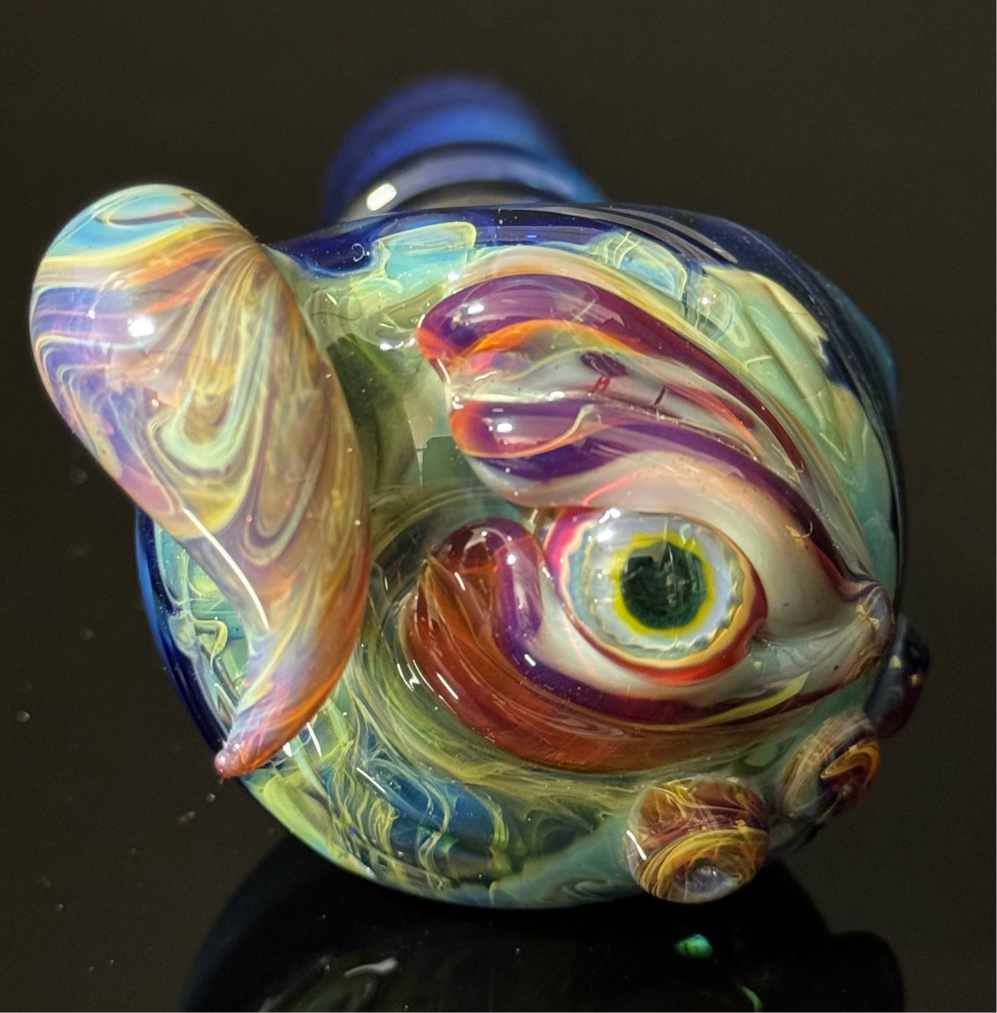 Eyeball Monster Glass Heady Pipe Hand Blown