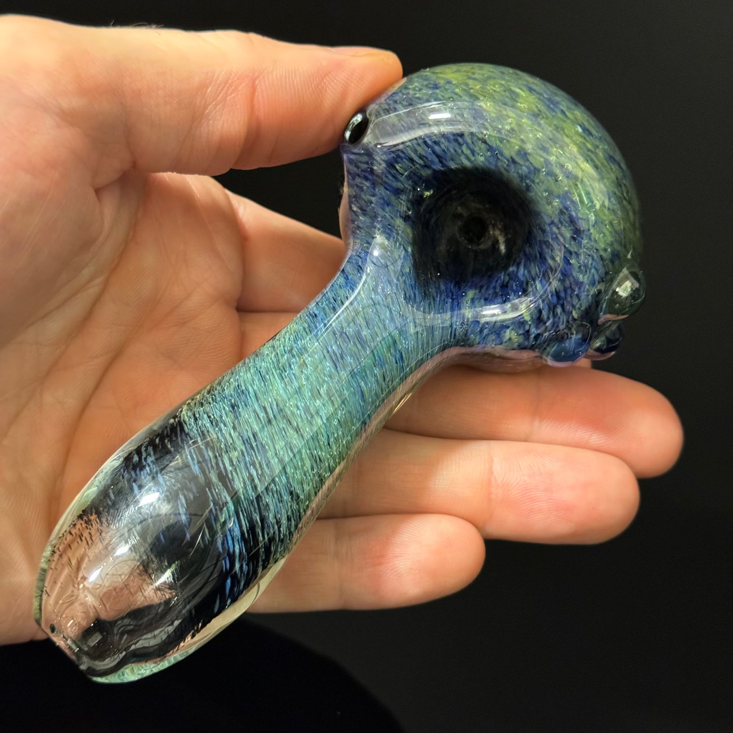 Multicolor Inside Out Glass Pipe Heady Pipe Hand Blown Extra Thick