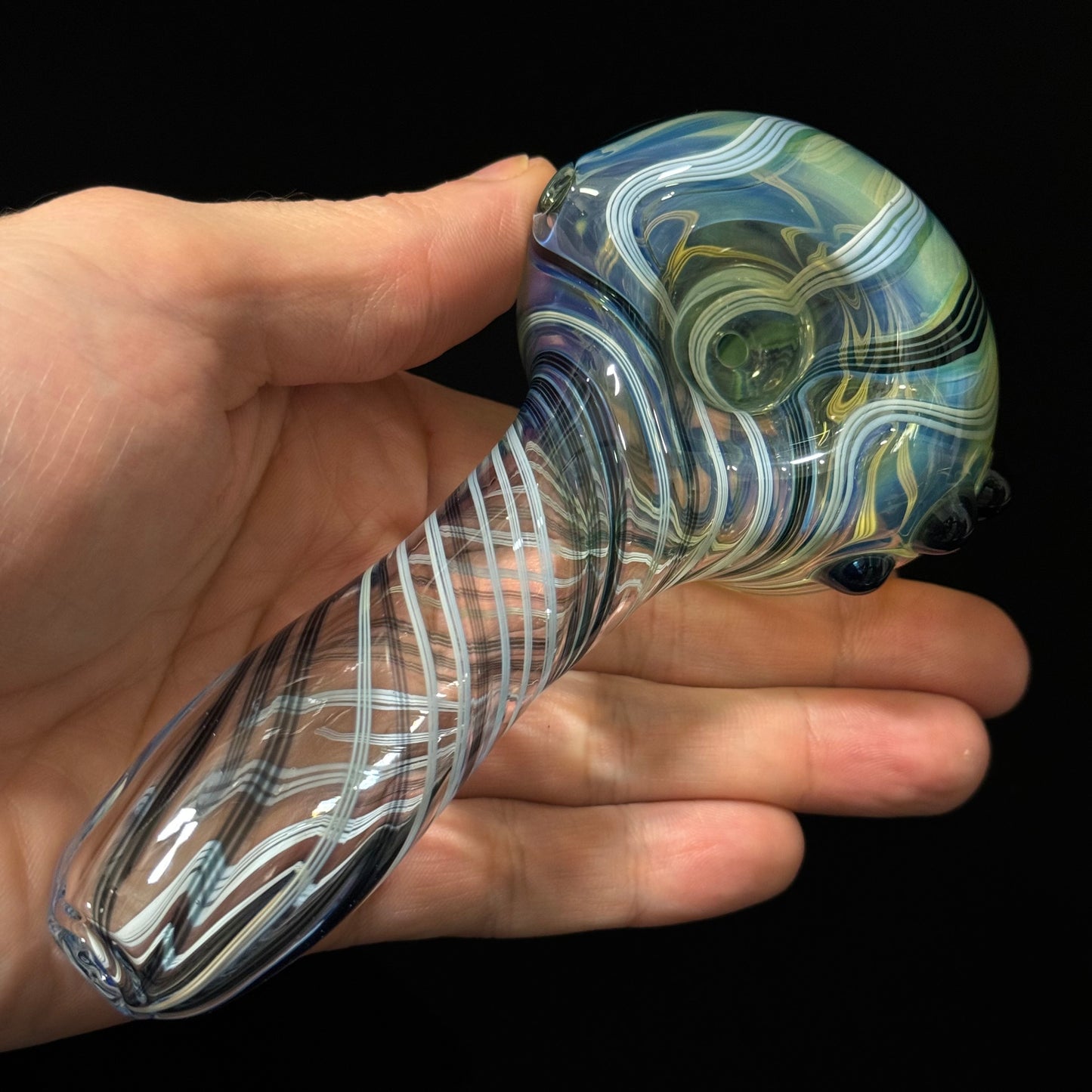 Color Changing Lined Inside Out Glass Pipe Heady Pipe Hand Blown Extra Thick