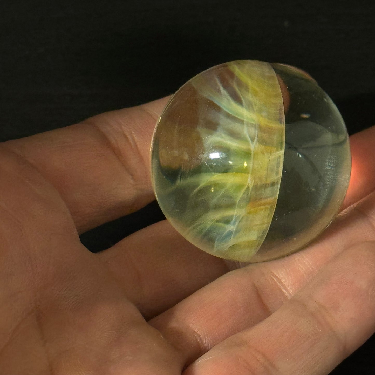Honeycomb Glass Marble Hand Made