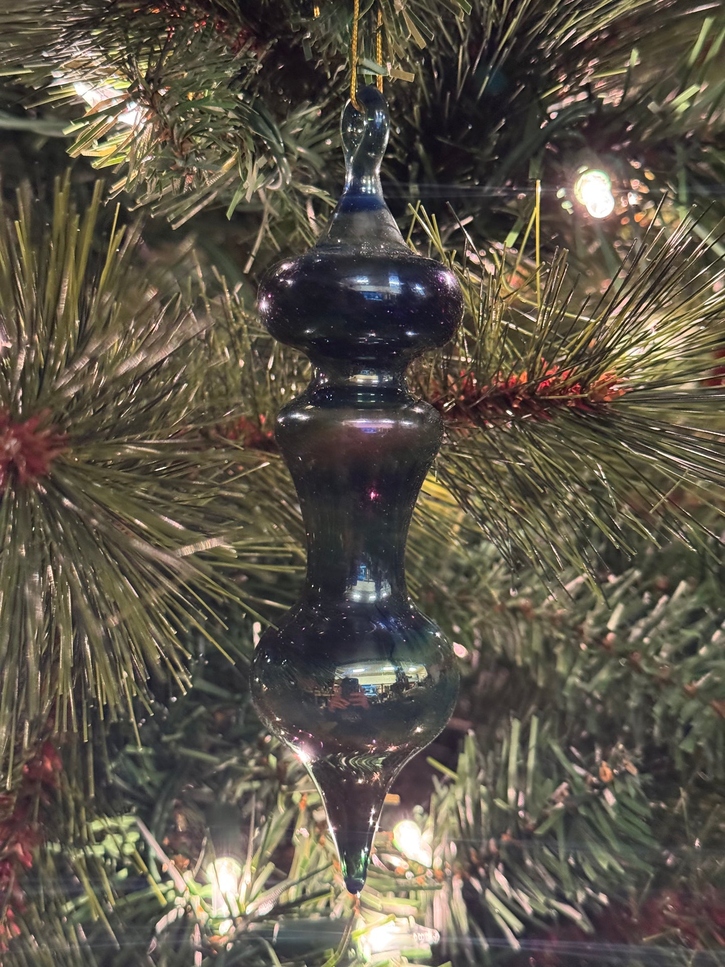 Glass Ornament Cobalt Blue