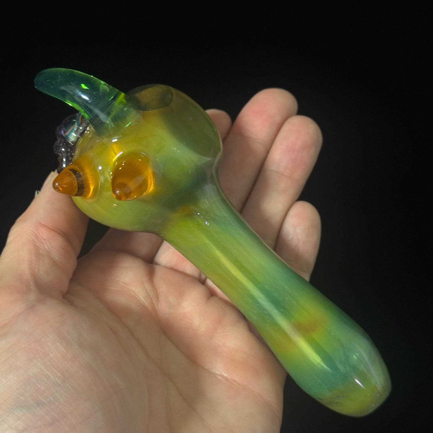 Eyeball Monster Glass Heady Pipe Hand Blown