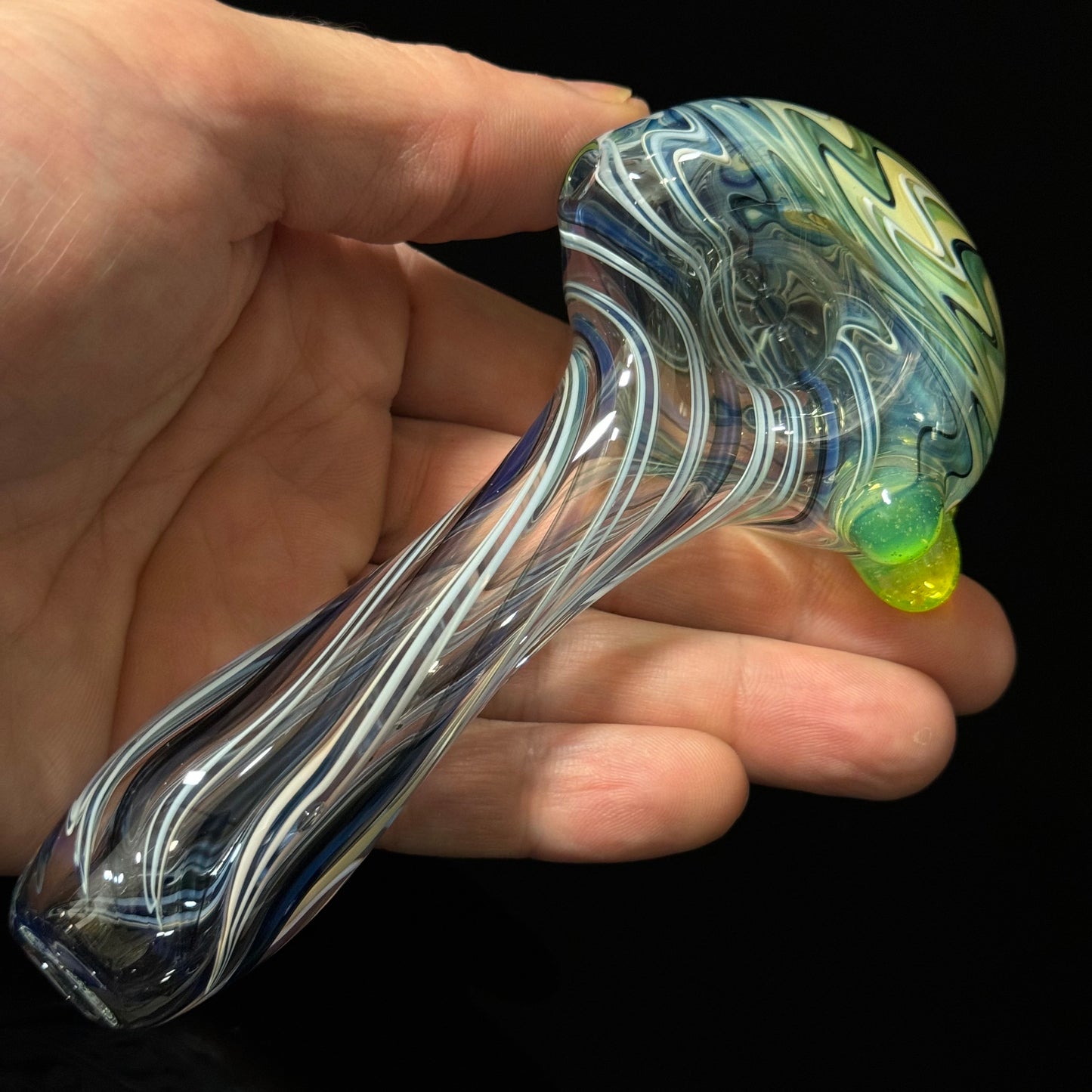 Switchbsck Color Changing Lined Inside Out Glass Pipe Heady Pipe Hand Blown Extra Thick