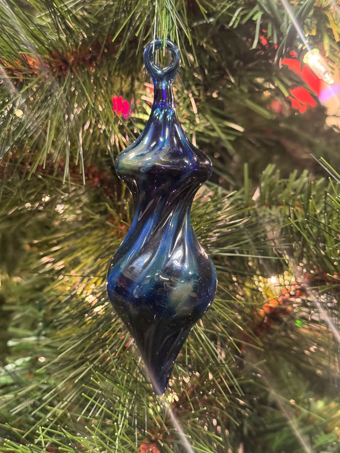 Glass Ornament Cobalt Blue