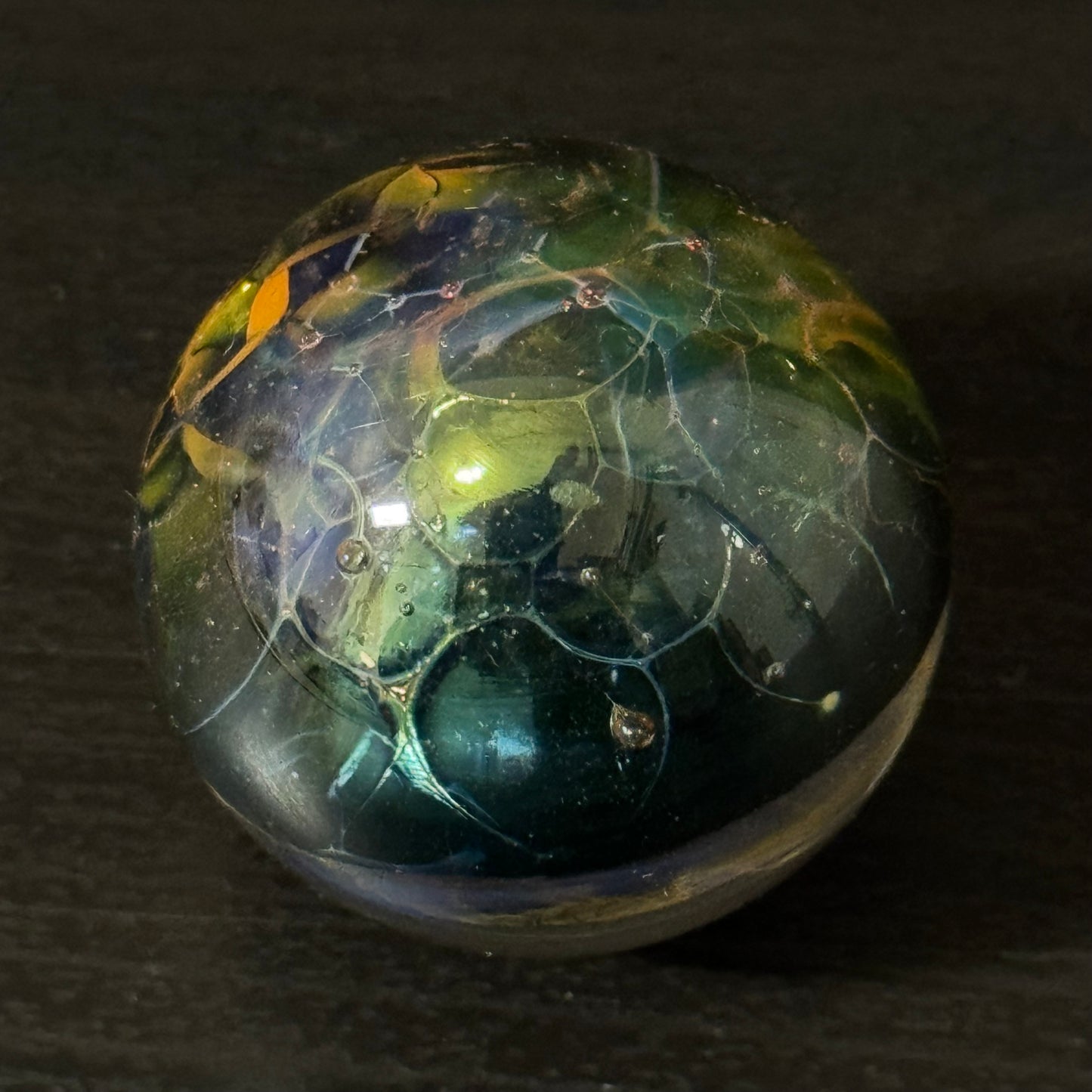 Space Galactic Vortex Glass Marble Hand Made