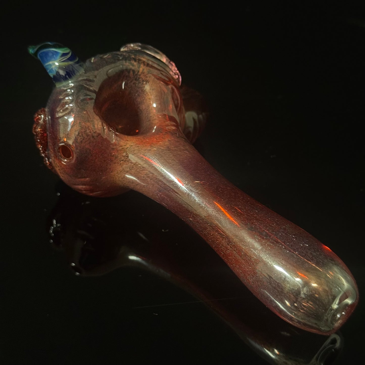 Red Eyeball Monster Glass Heady Pipe Hand Blown