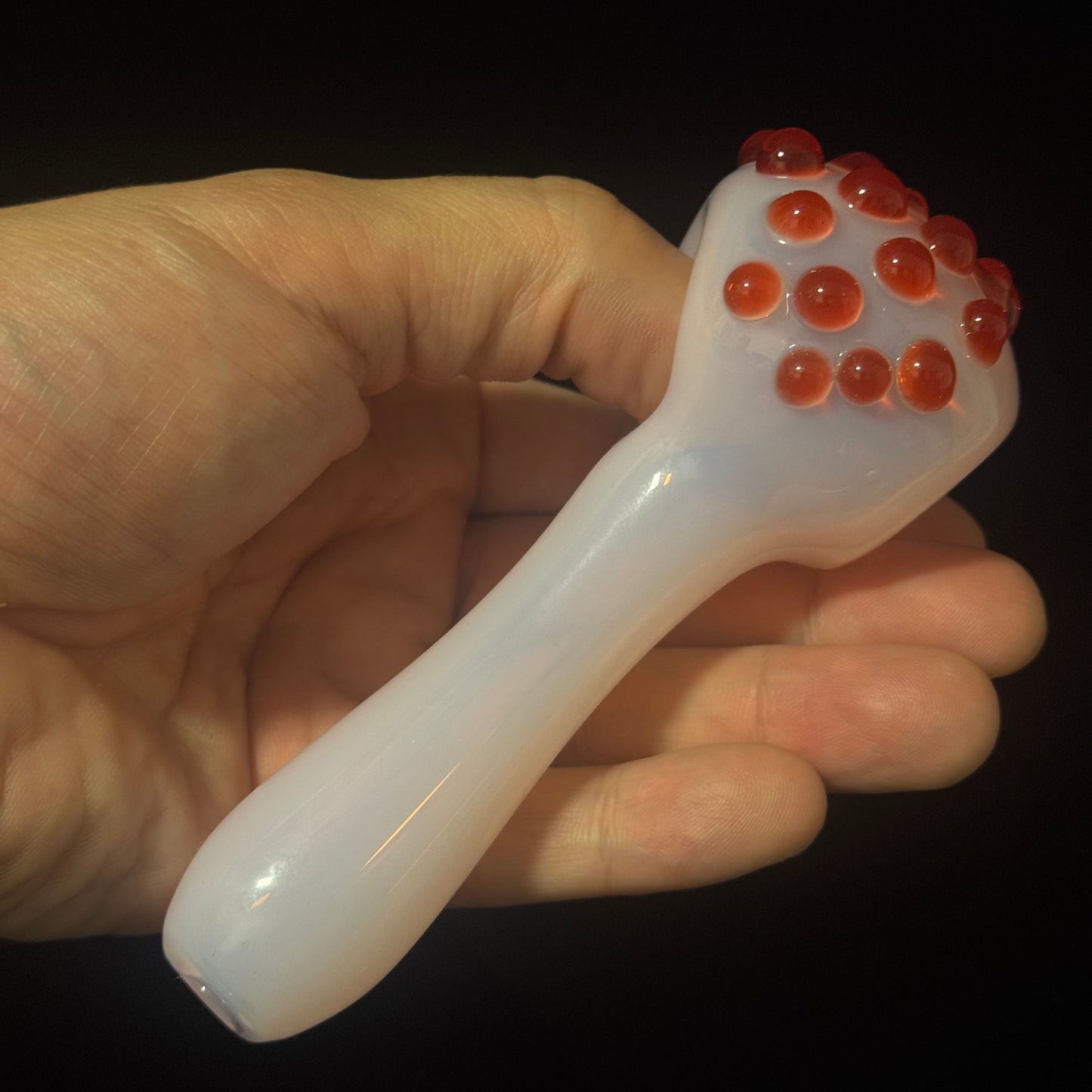 Pink Glass Heady Pipe Hand Blown