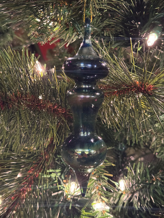 Glass Ornament Cobalt Blue