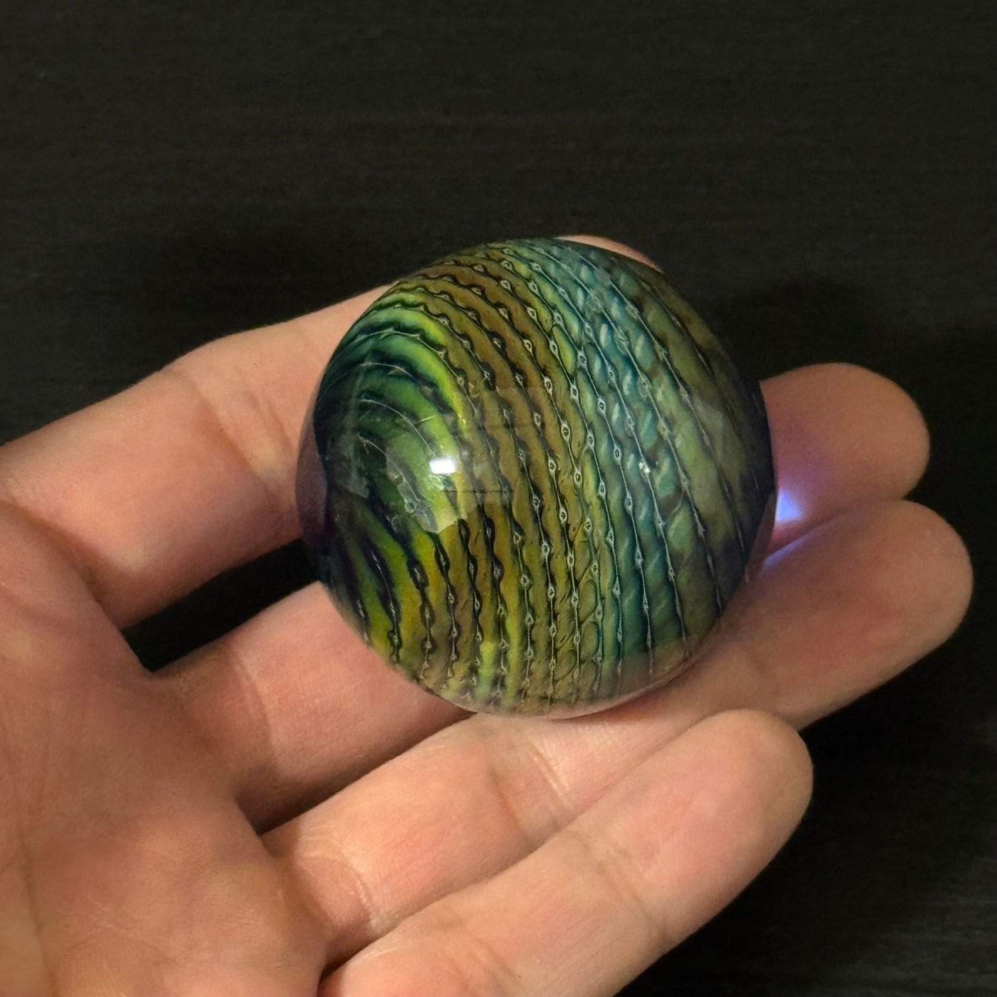Bubble Trap Wrap Glass Marble Hand Made