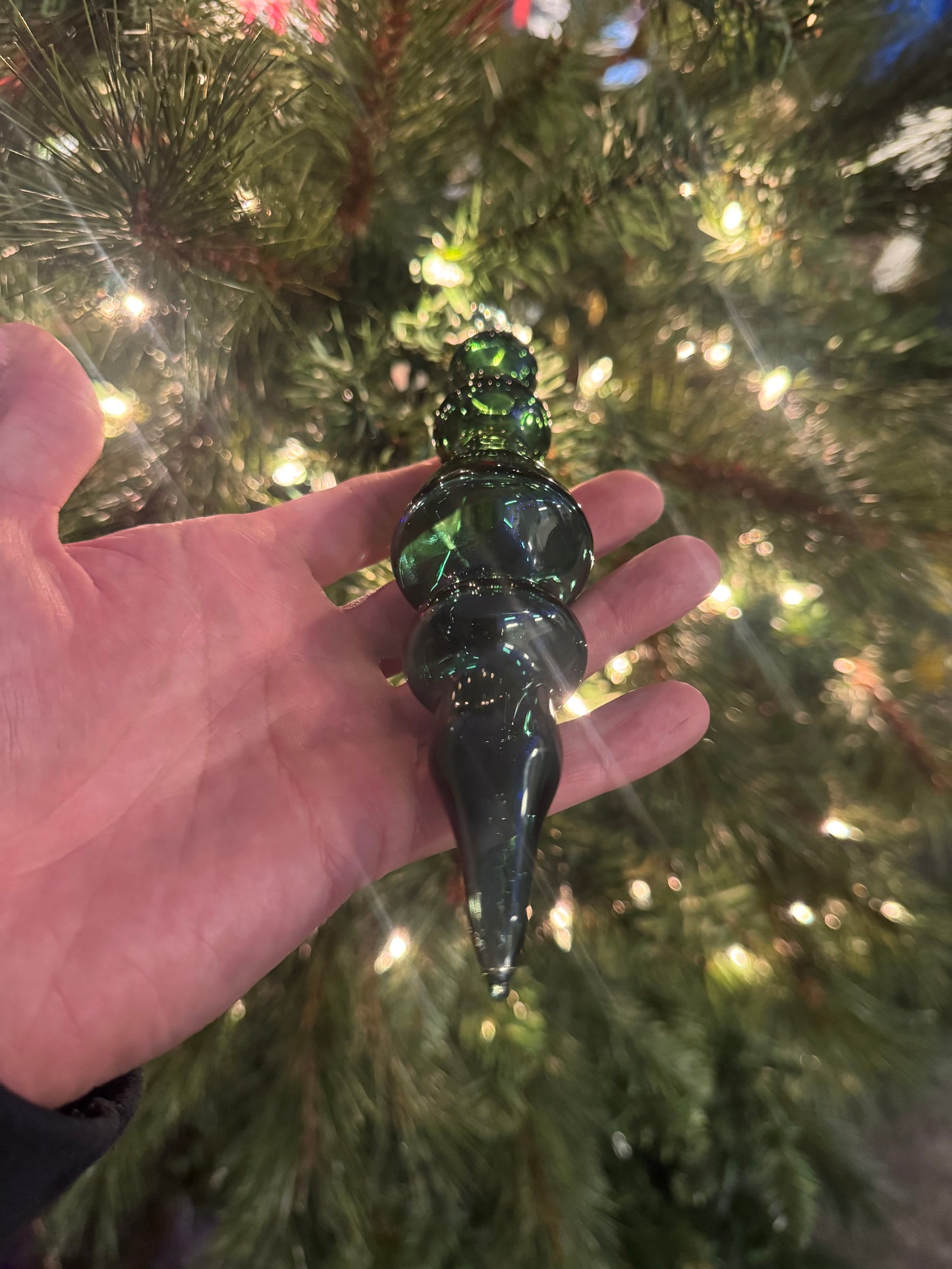 Glass Ornament Green