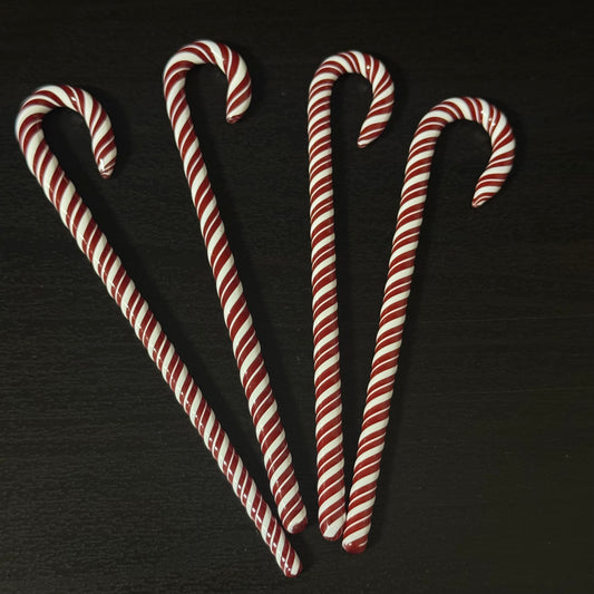 Candy Cane Glass Ornament