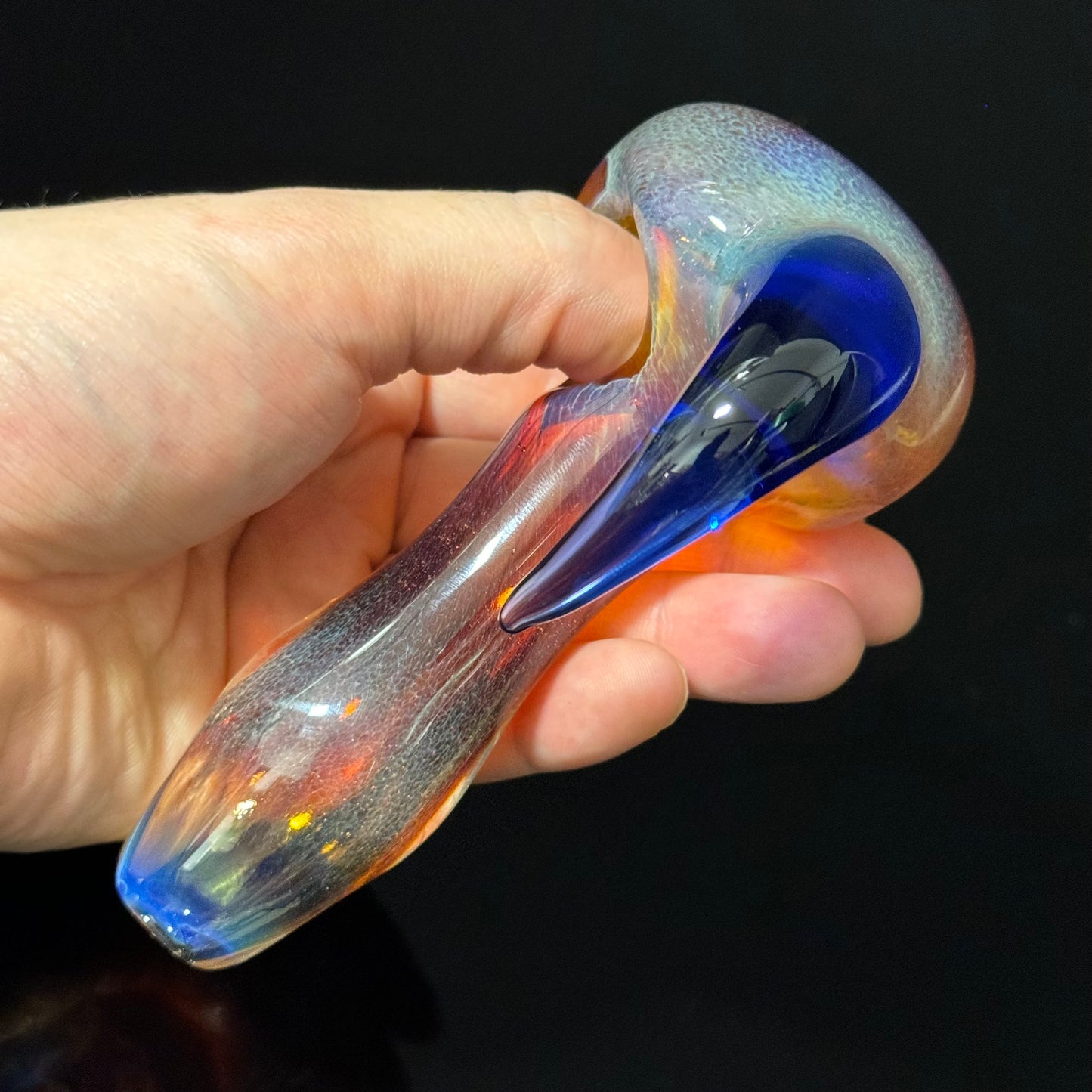 Color Changing Multicolor Inside Out Glass Pipe Heady Pipe Hand Blown Extra Thick