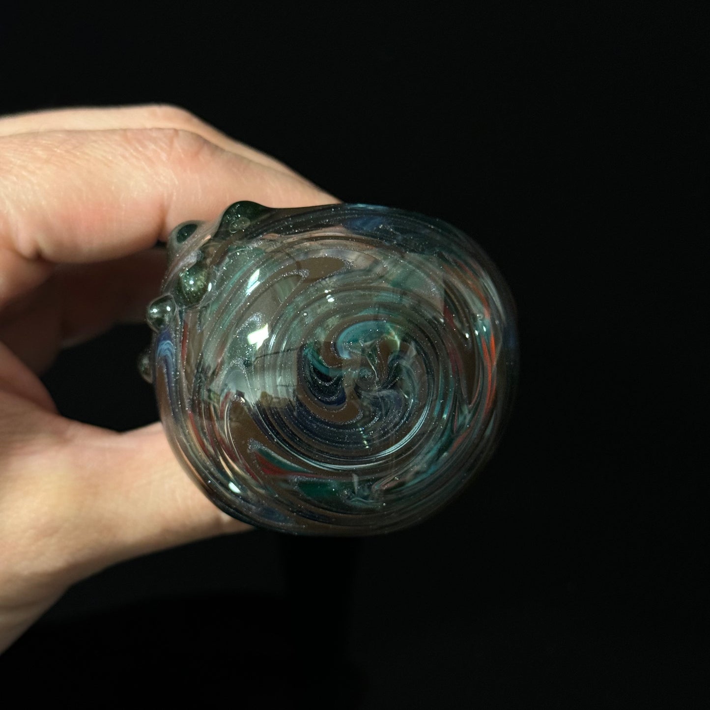 Full Linework Switchback Glass Pipe, Heady Hand Blown