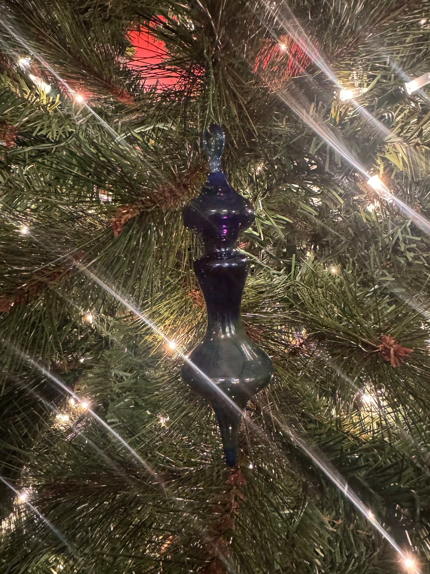 Glass Ornament Cobalt Blue