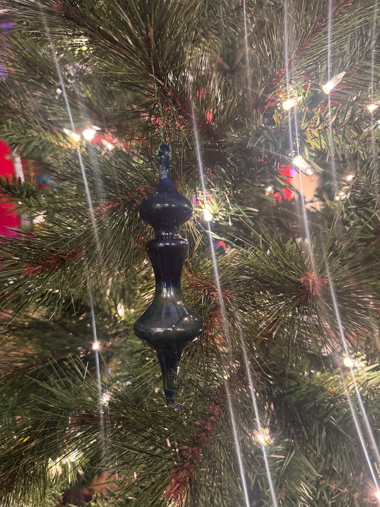 Glass Ornament Cobalt Blue