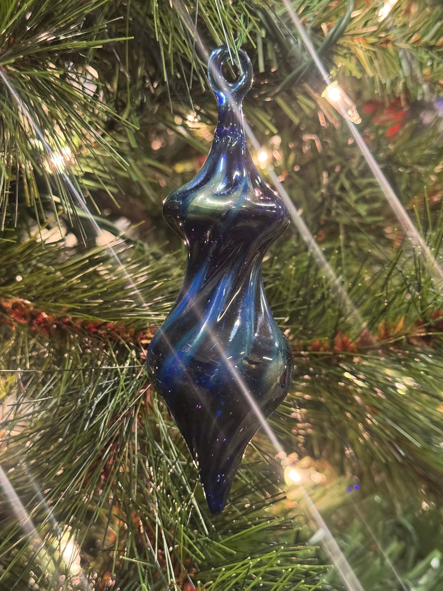 Glass Ornament Cobalt Blue