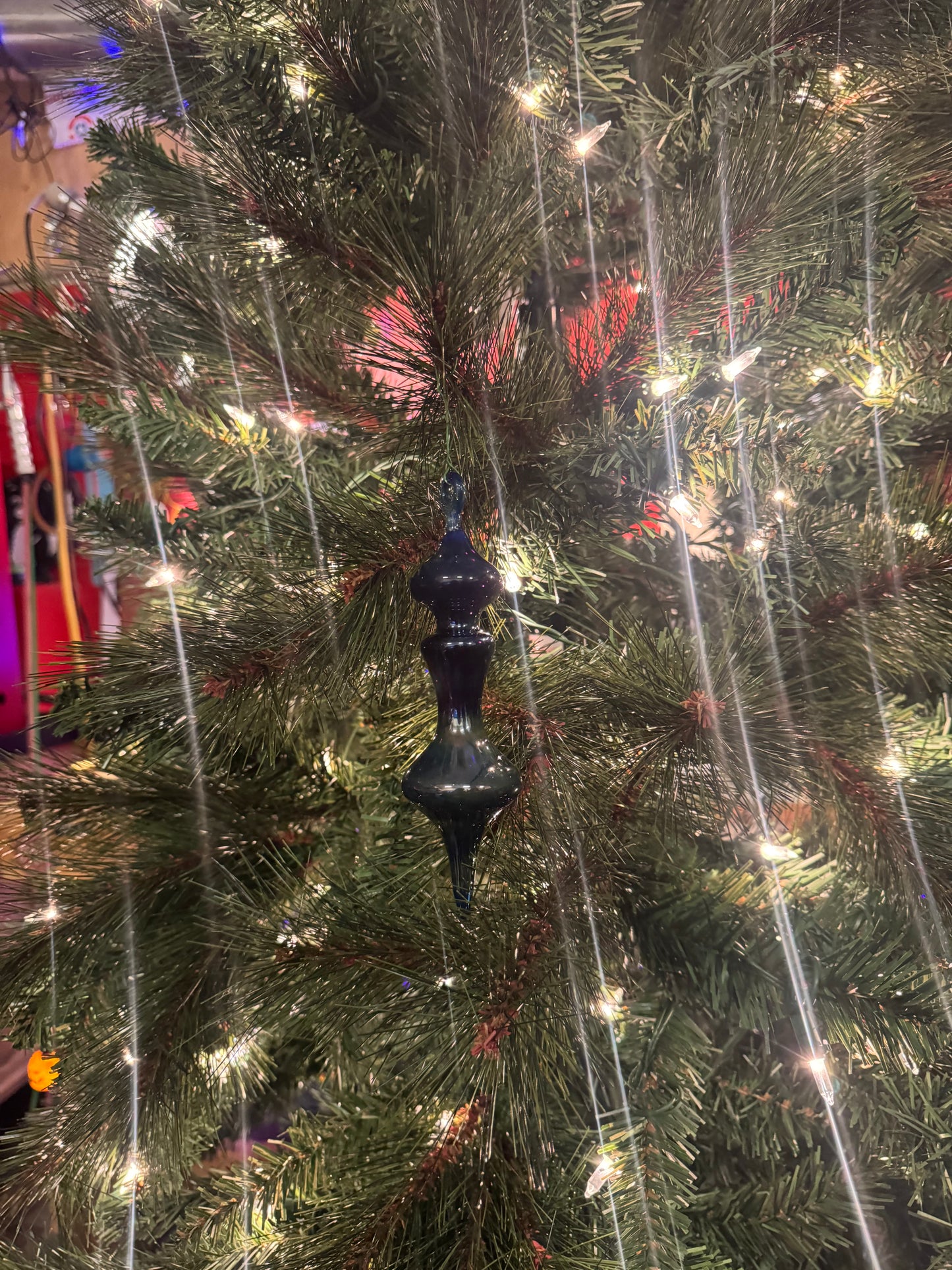 Glass Ornament Cobalt Blue