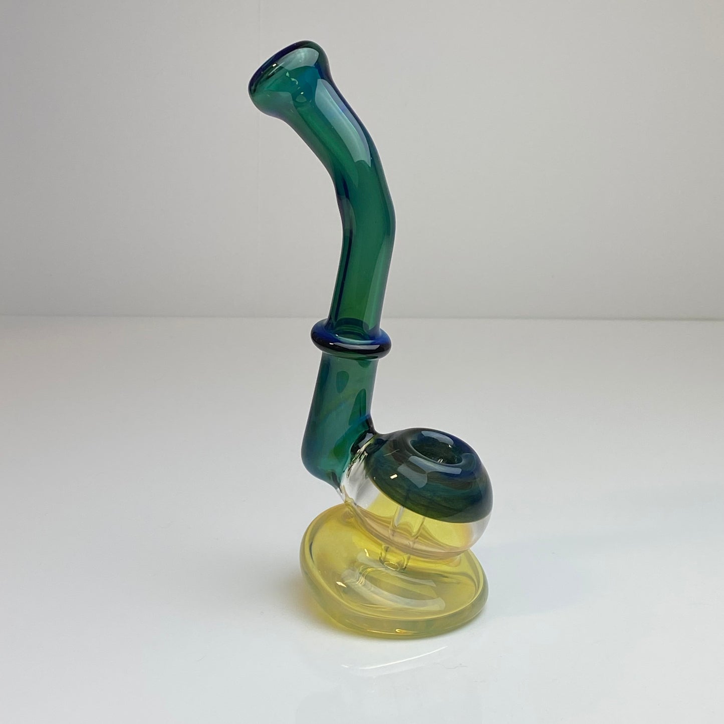 Yellow Fumed Glass Bubbler