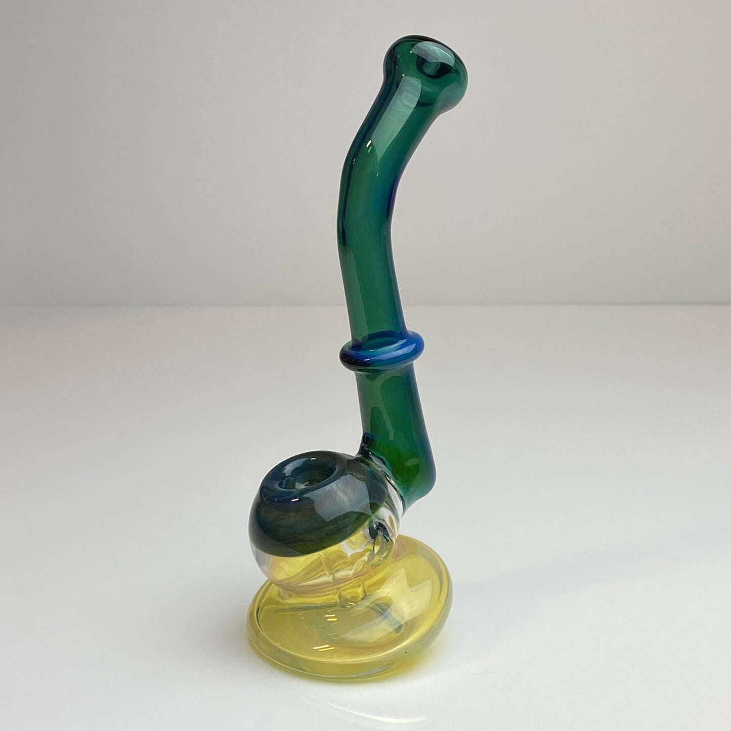 Yellow Fumed Glass Bubbler