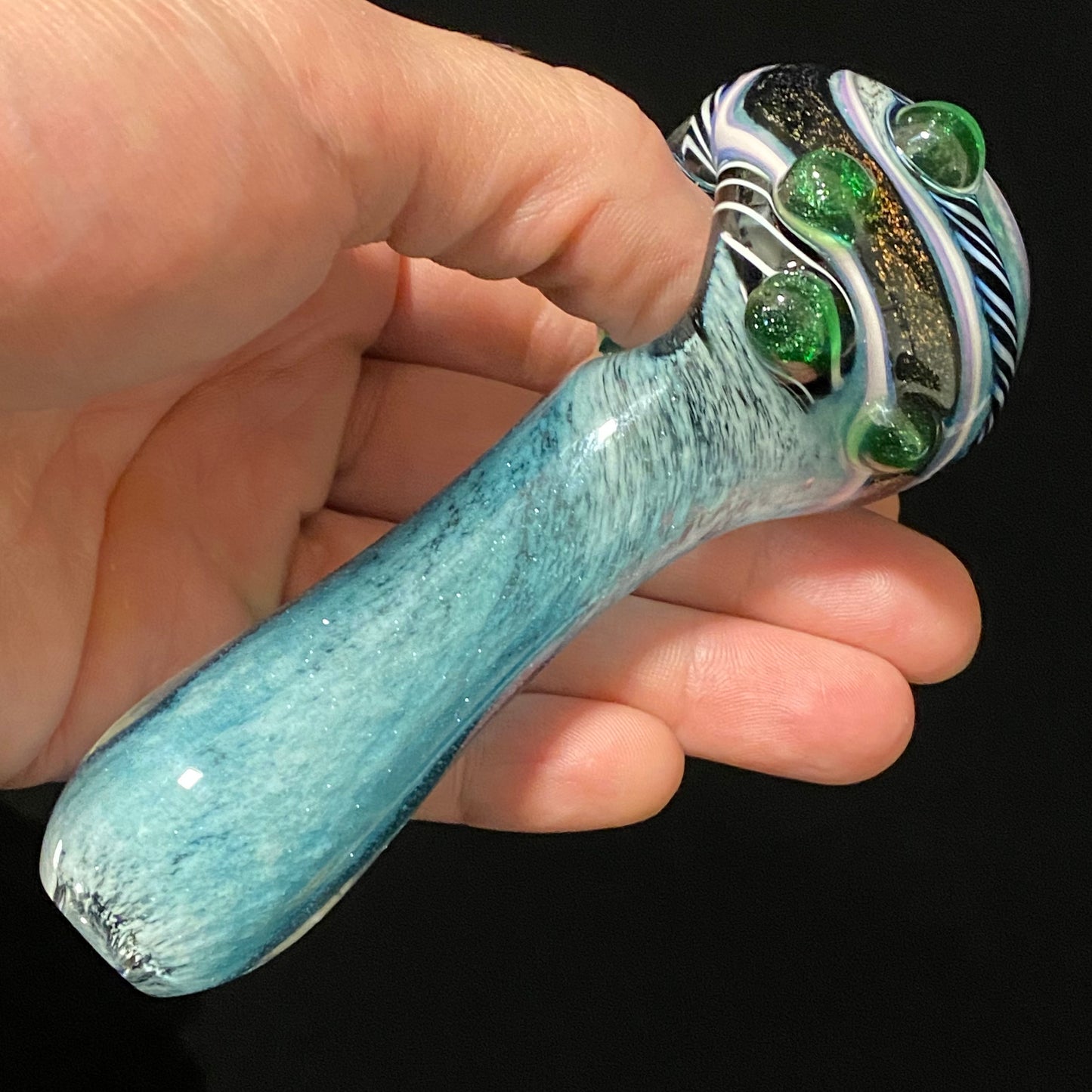 Memorial Cremation Glass Dichro Pipe