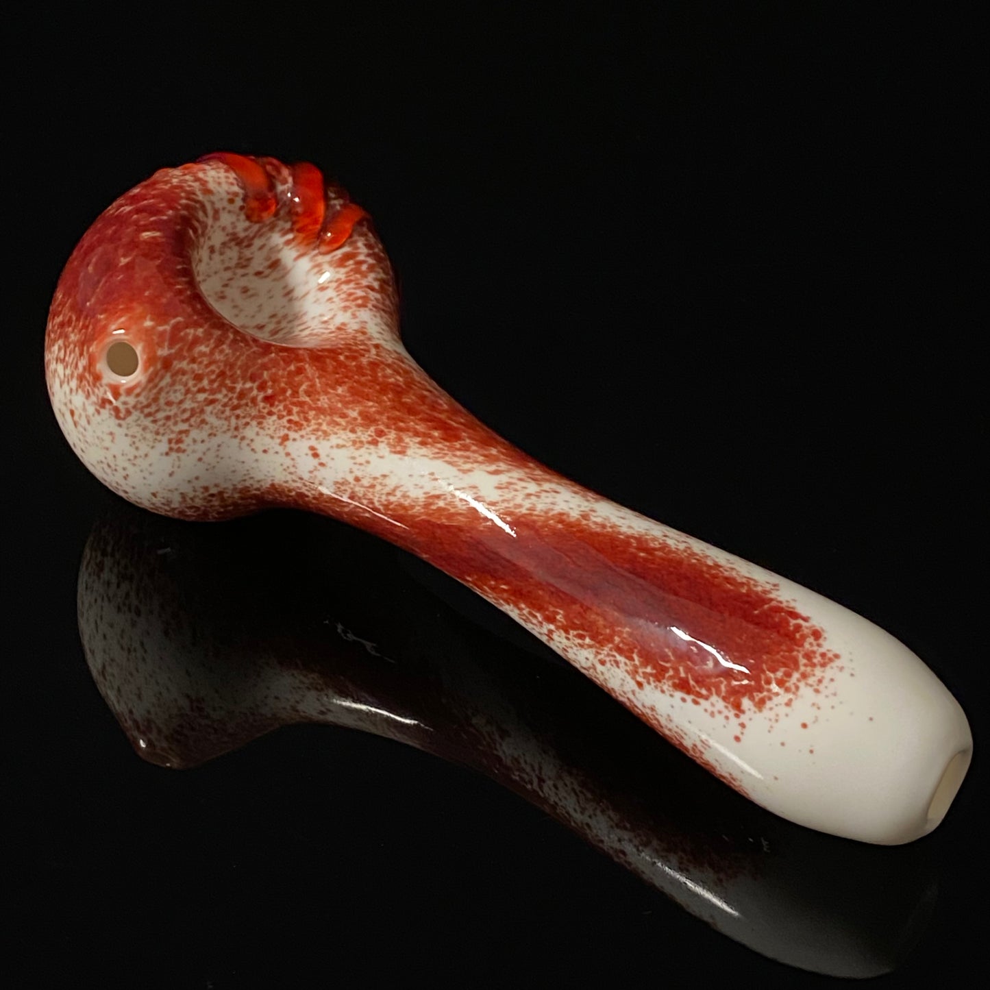 Dexter Blood Spatter / Splatter Glass Pipe Bowl Hand Pipe