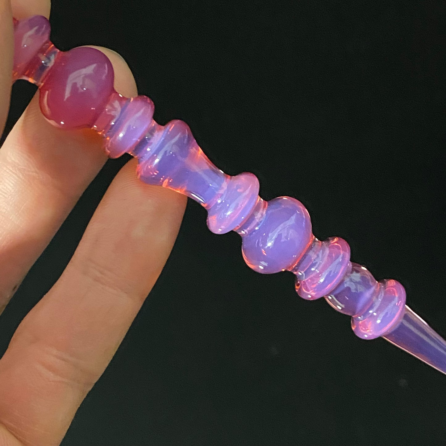 Karmaline Dabber with an Opal Art Glass Perfume Dauber