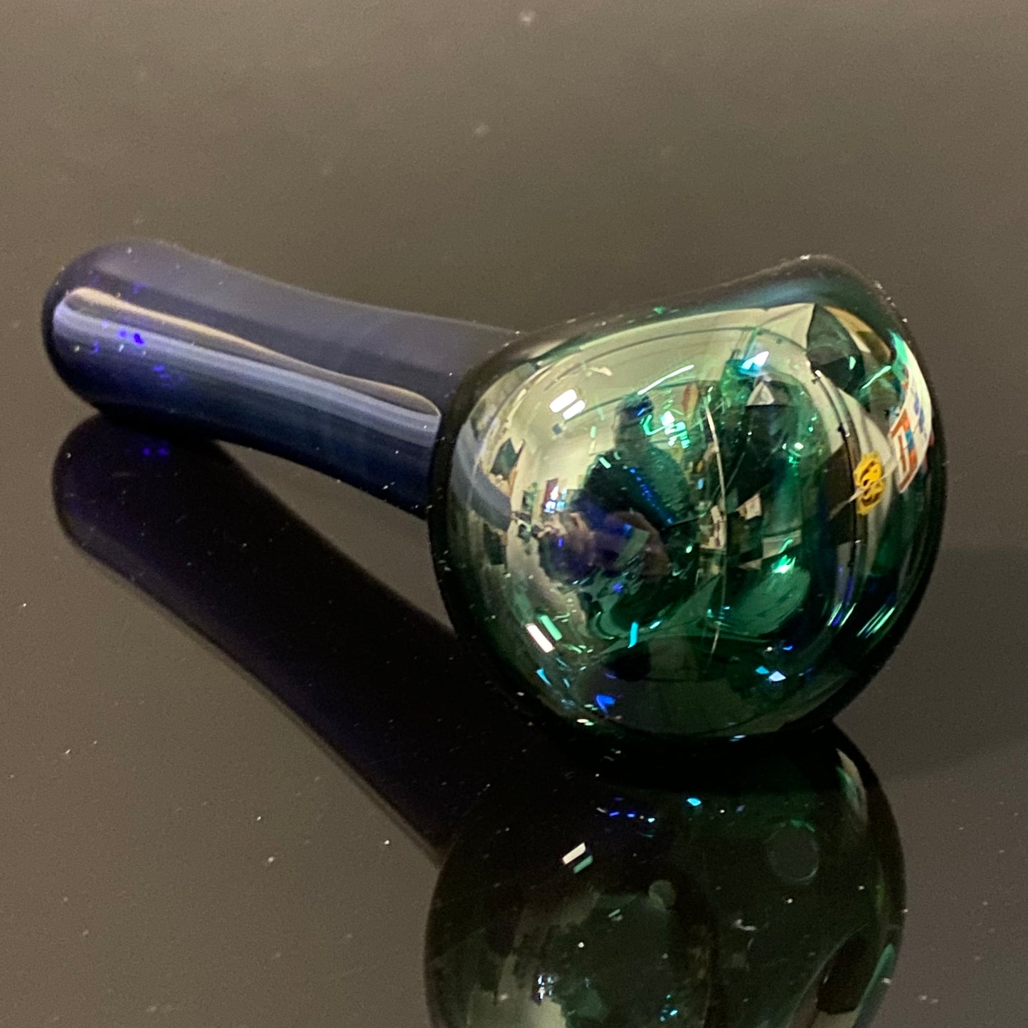 Blue & Green Glass Pipe, Heady Hand Blown