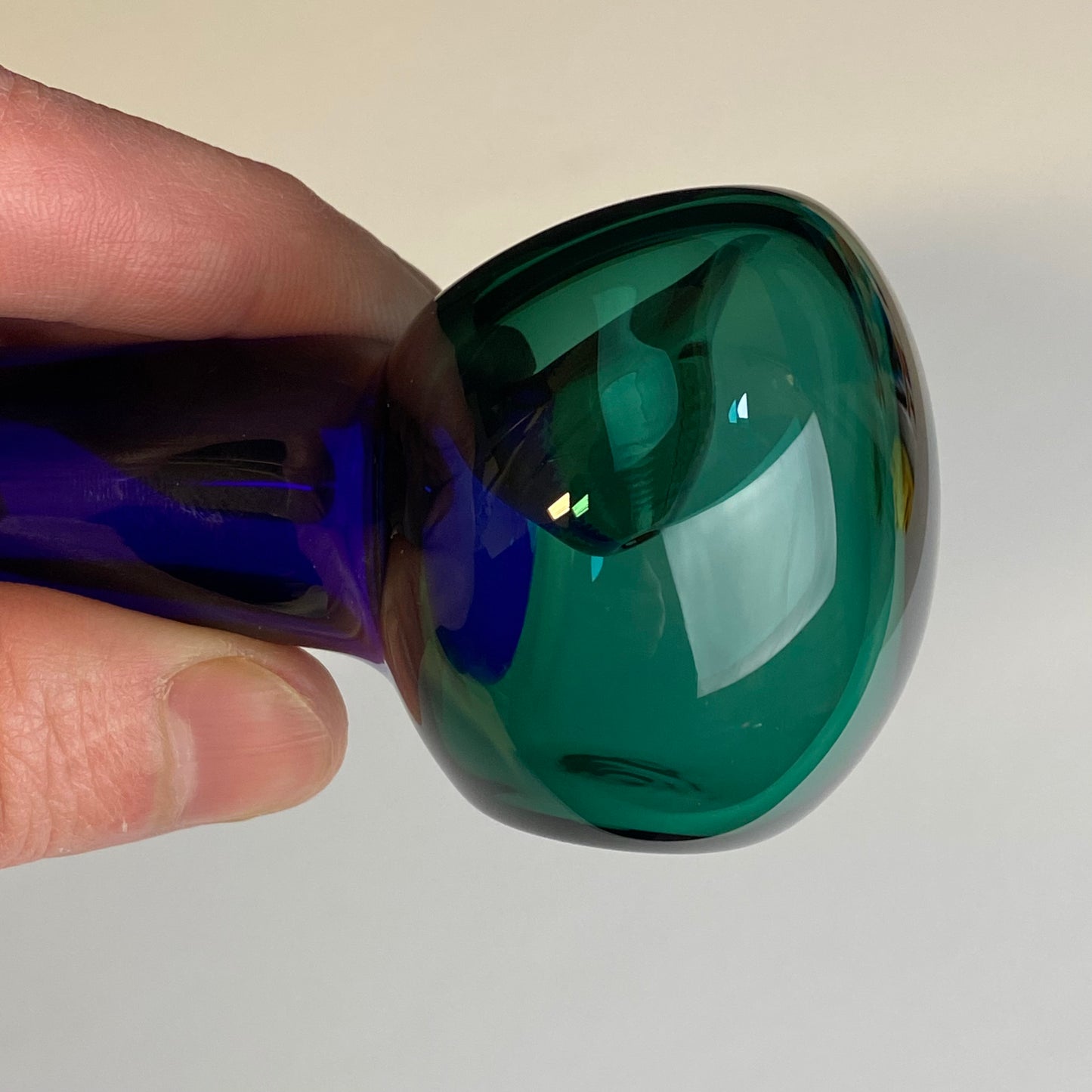 Blue & Green Glass Pipe, Heady Hand Blown