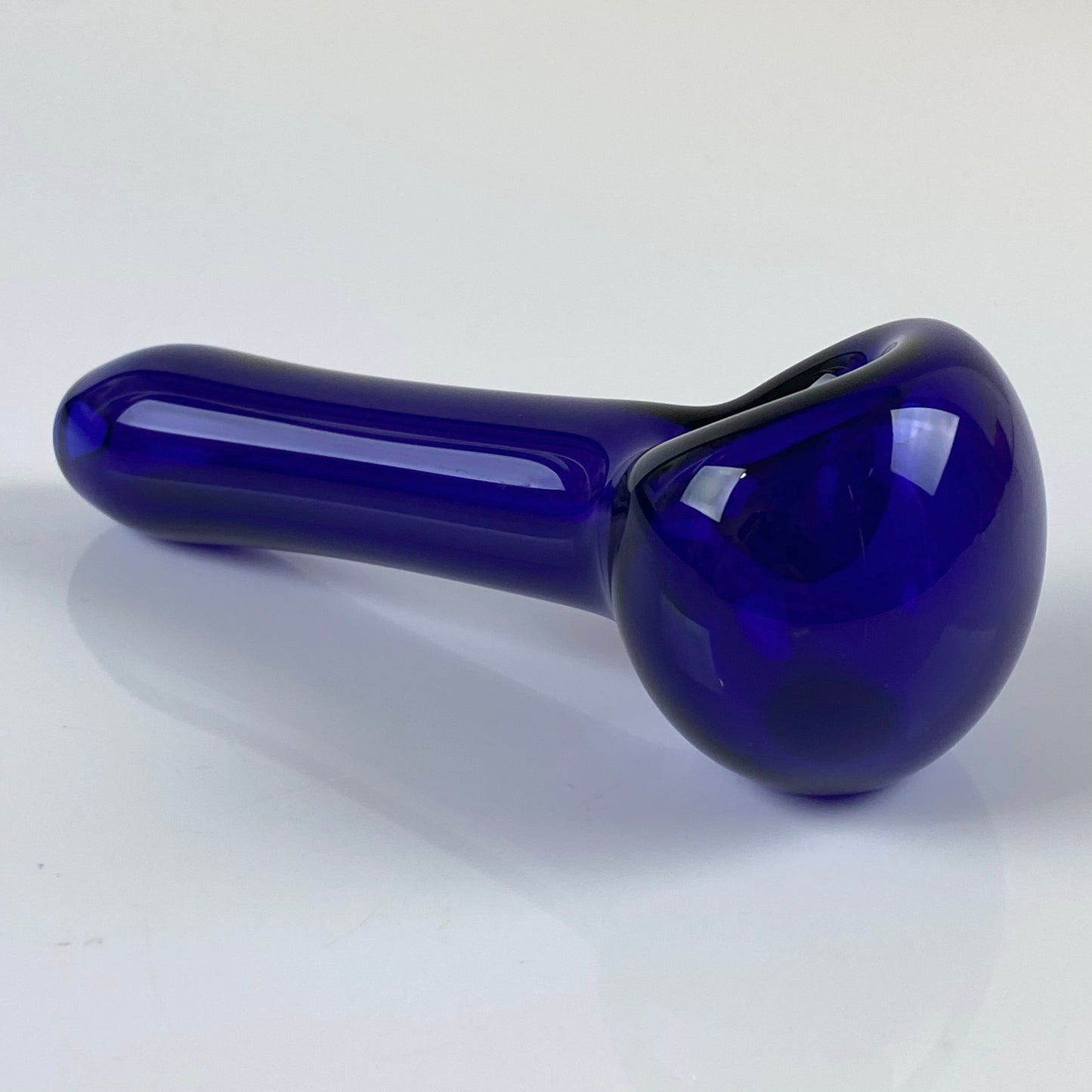 Cobalt Blue Glass Pipe, Heady Hand Blown