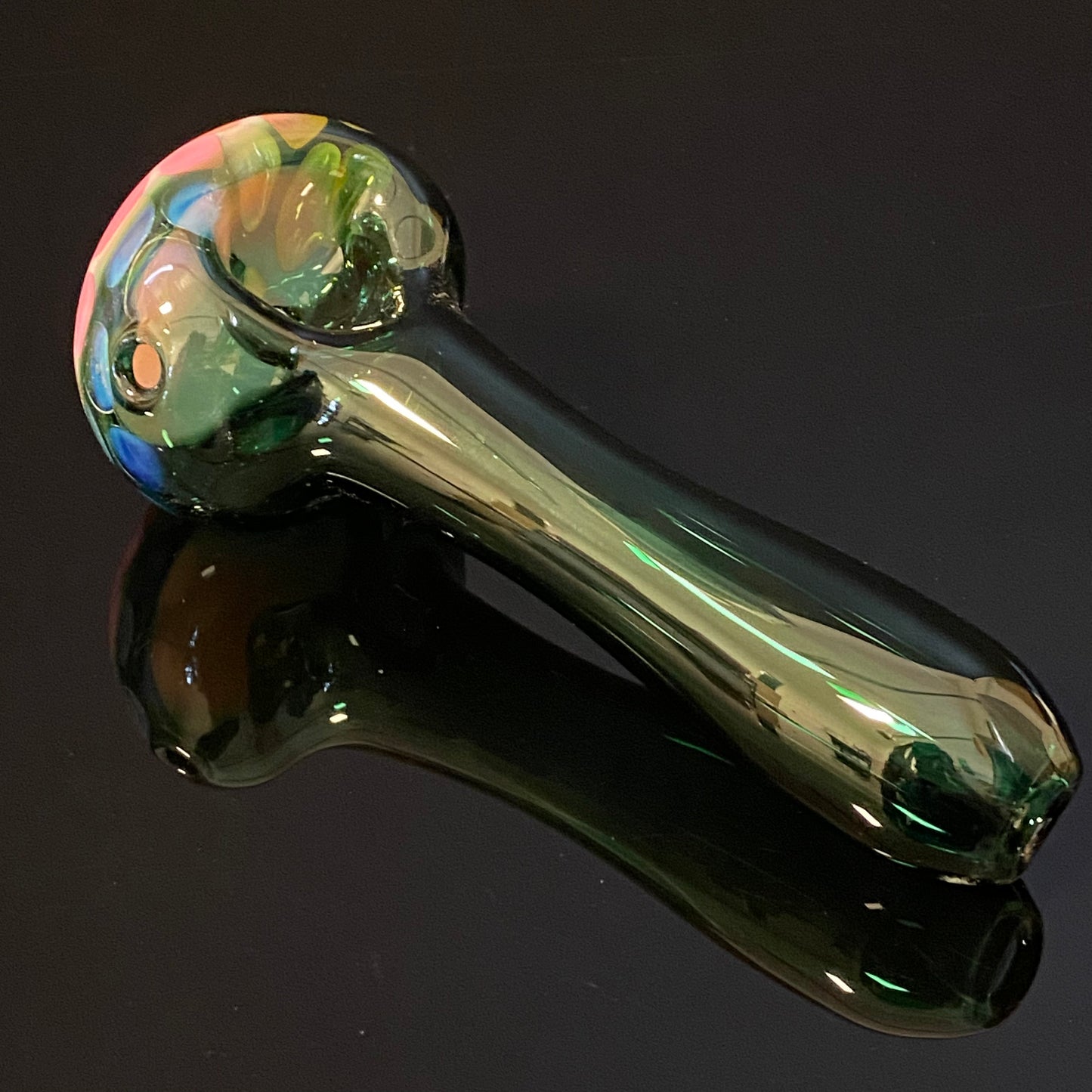 Pink Honeycomb Glass Heady Pipe Hand Blown