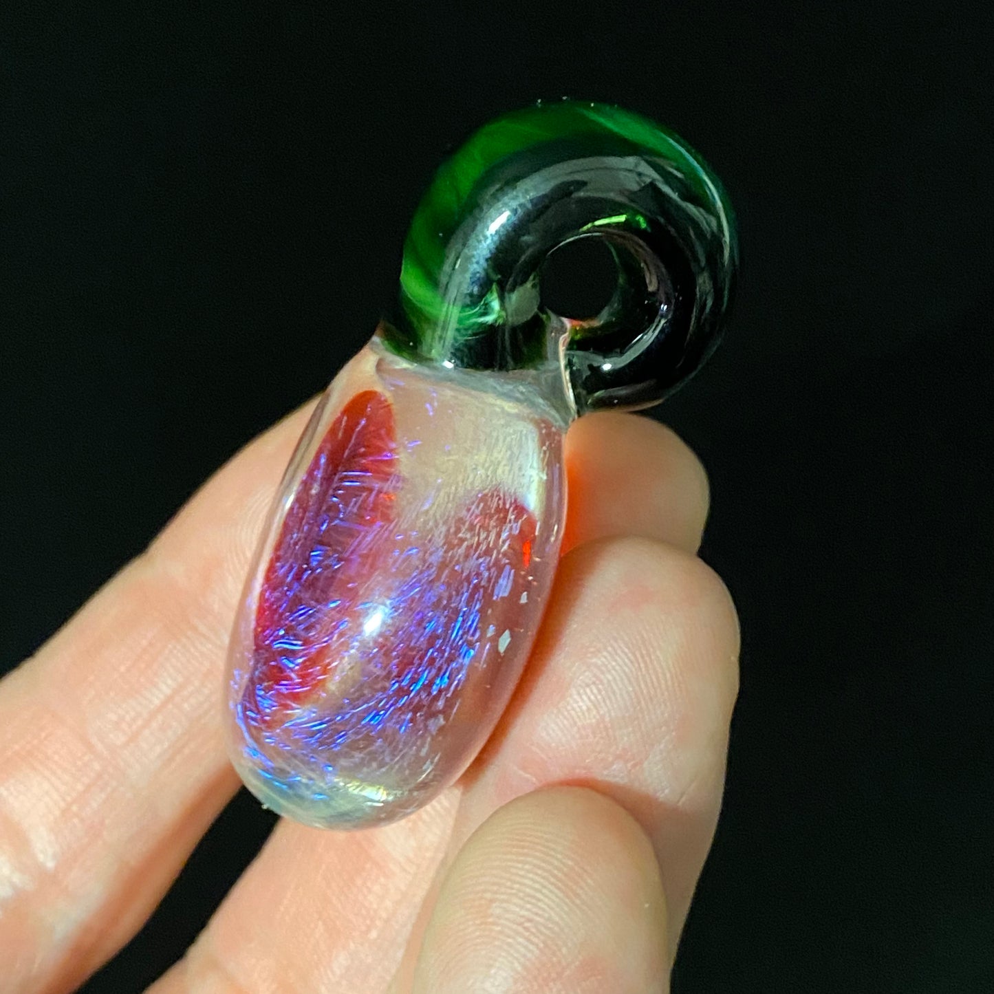 Dichro Glass Pendant Necklace Hand Made