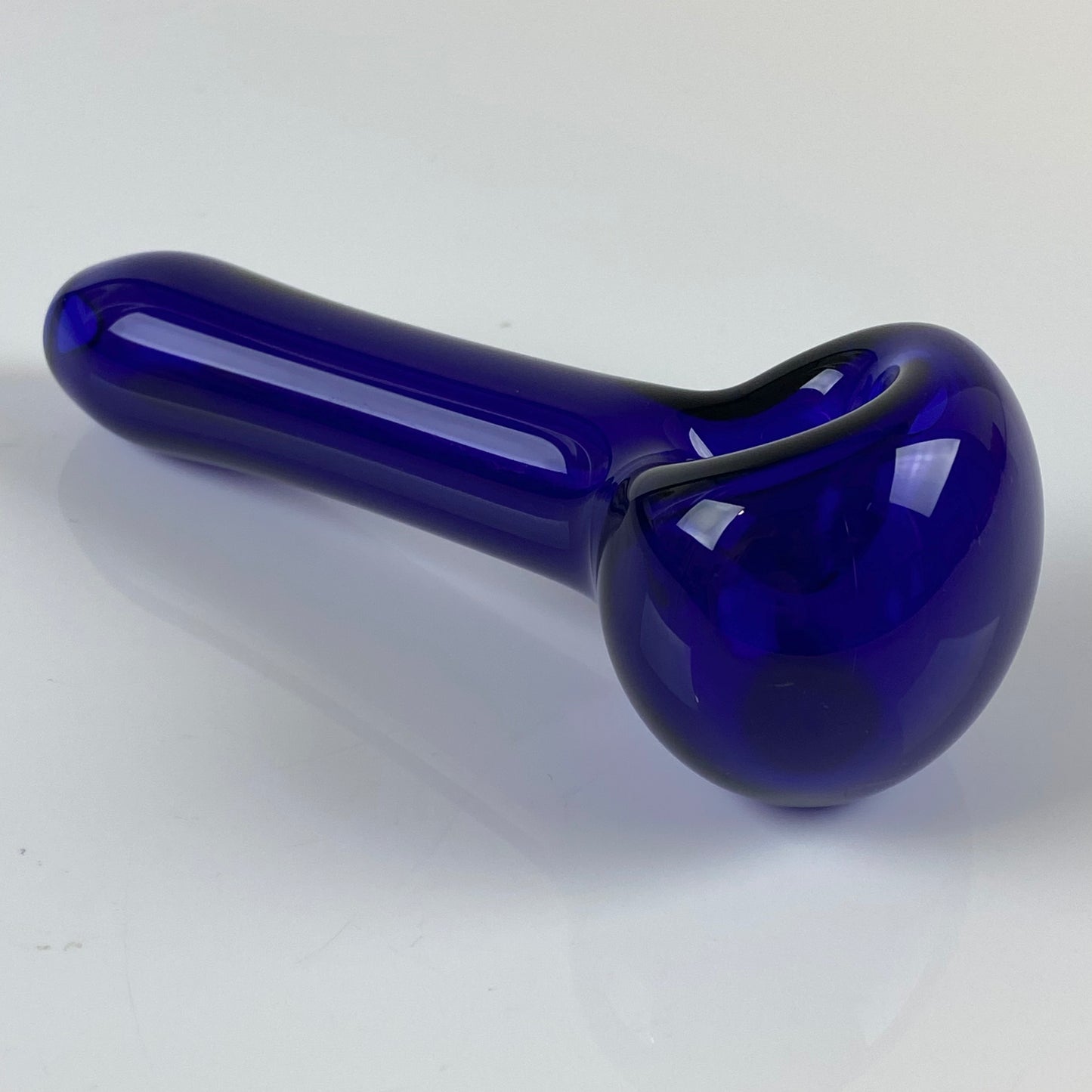 Cobalt Blue Glass Pipe, Heady Hand Blown