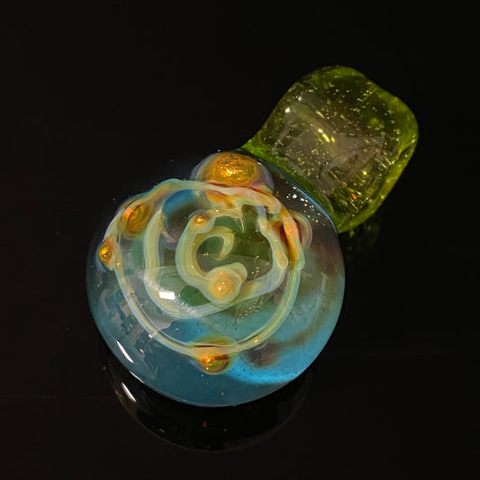 Galaxy Space Hand Made Glass Fume Pendant Necklace Made here in the Pacific Northwest