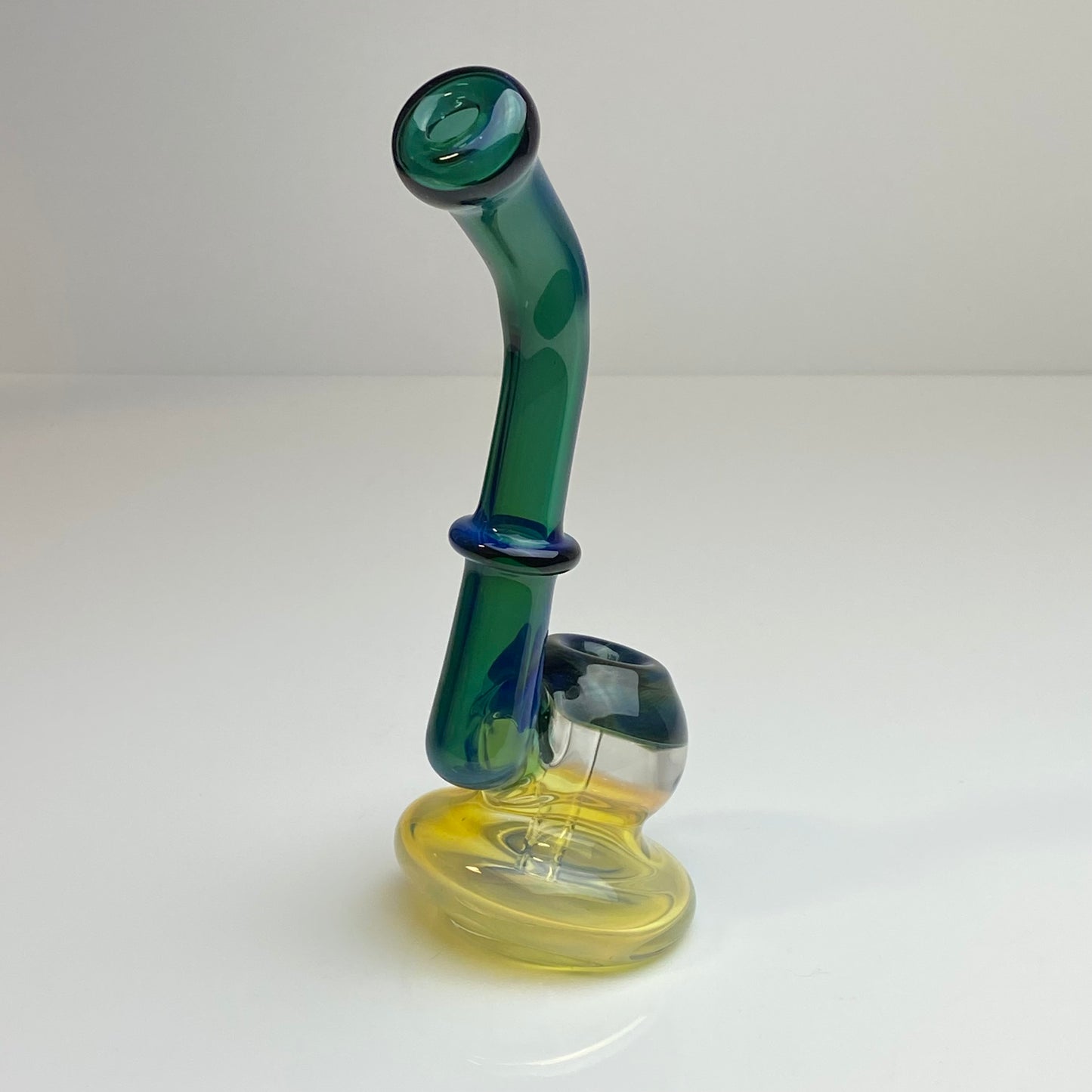 Yellow Fumed Glass Bubbler